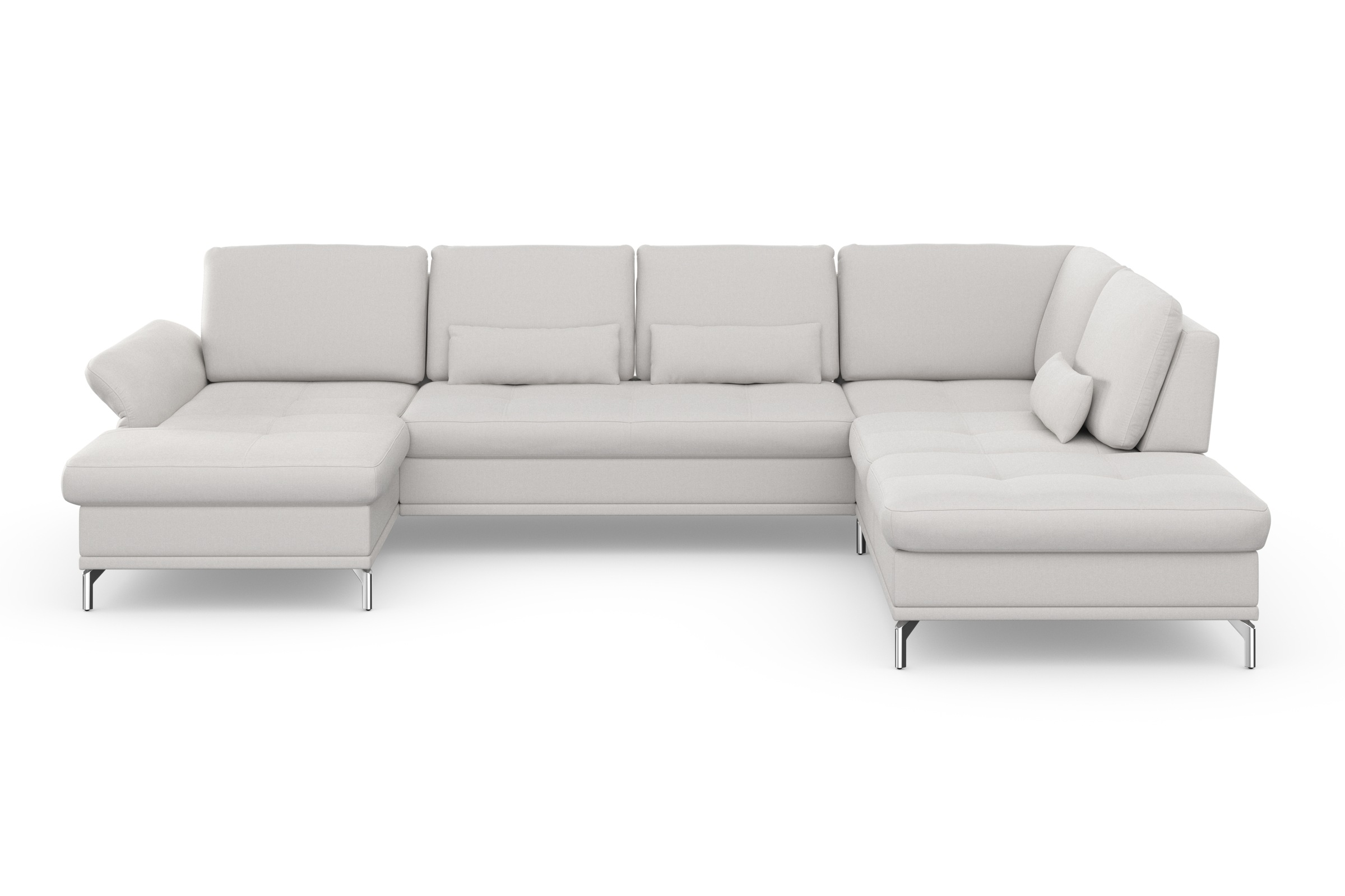 Home affaire Wohnlandschaft »Palm Beach U-Form« Federkern, mit Sitztiefenve günstig online kaufen