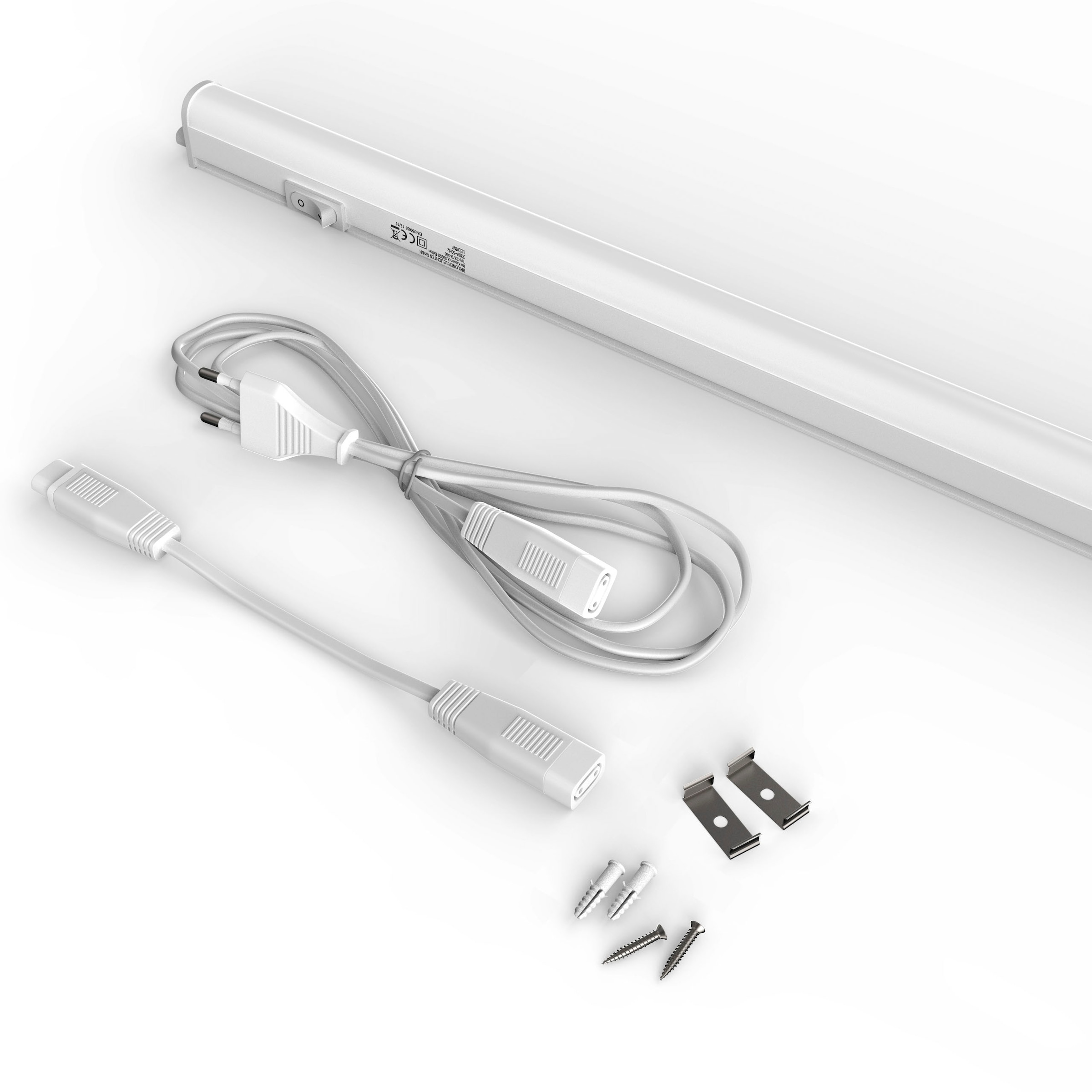 Briloner Leuchten LED Unterbauleuchte »2379106 TOOK«, Leuchtmittel LED-Board | LED fest integriert, LED Lichtleiste, 87,3x2,2x3cm, Weiß, 10W, Küche, Schrank, Küchenlampe
