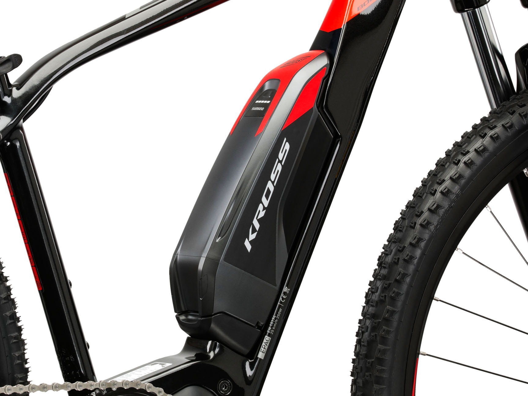 Kross E-Bike »E-MTB Level Boost 1.0 504 29 Zoll schwarz«, 10 Gang, Shimano, DEORE M6000, Mittelmotor 250 W, Pedelec, Elektrofahrrad für Damen und Herren
