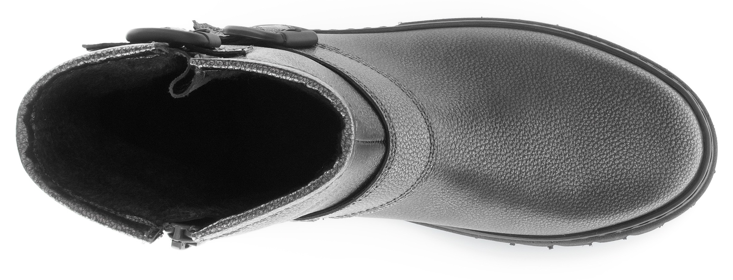Gabor Schlupfboots »York«, Plateau, Stiefelette, Chunky Boots, Weite G, in Metallic-Optik