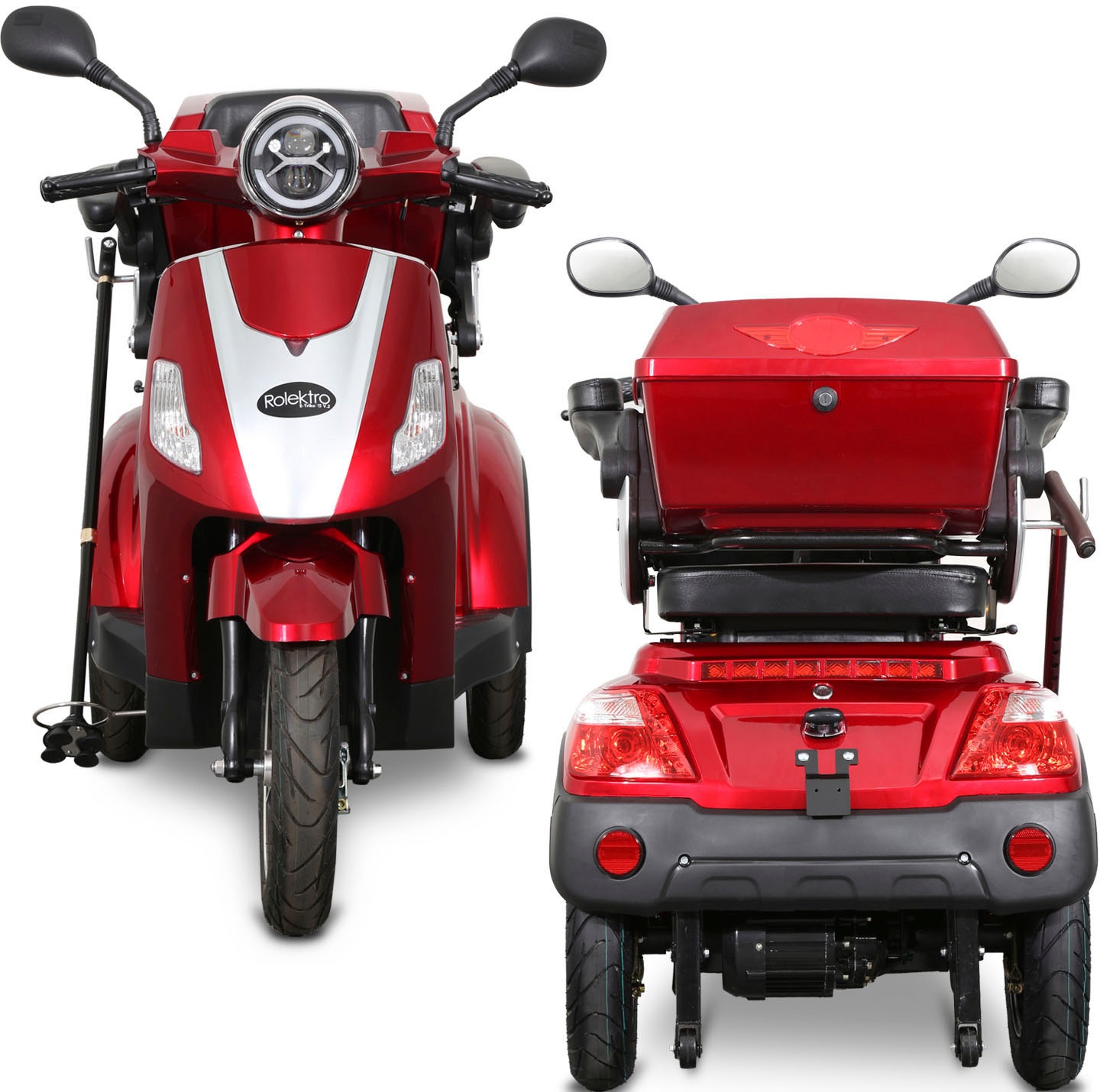 Rolektro Elektromobil »E-Trike 15 V.2«, (mit Topcase)
