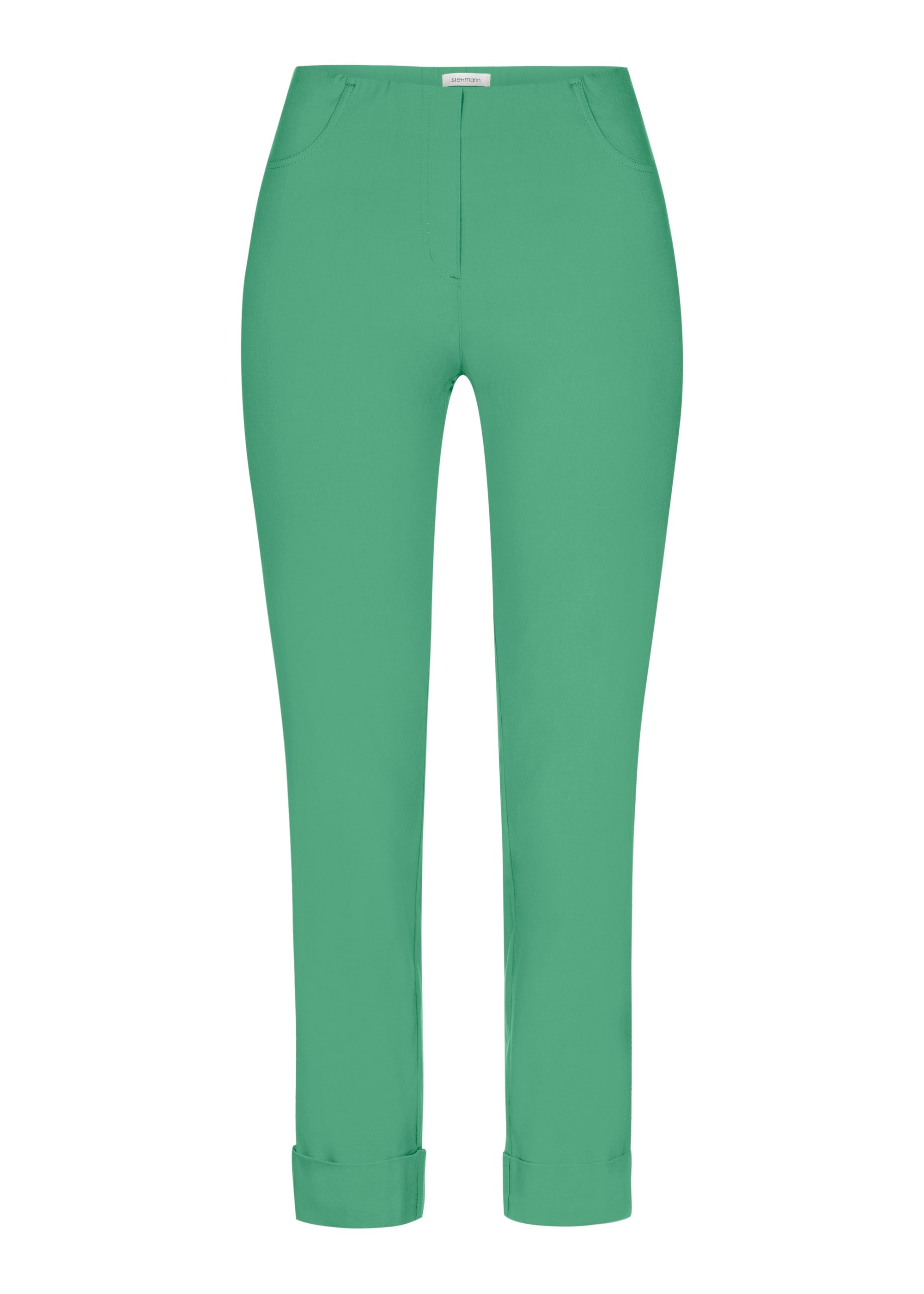 Stehmann Stretch-Hose  mit aufschlag am Saum