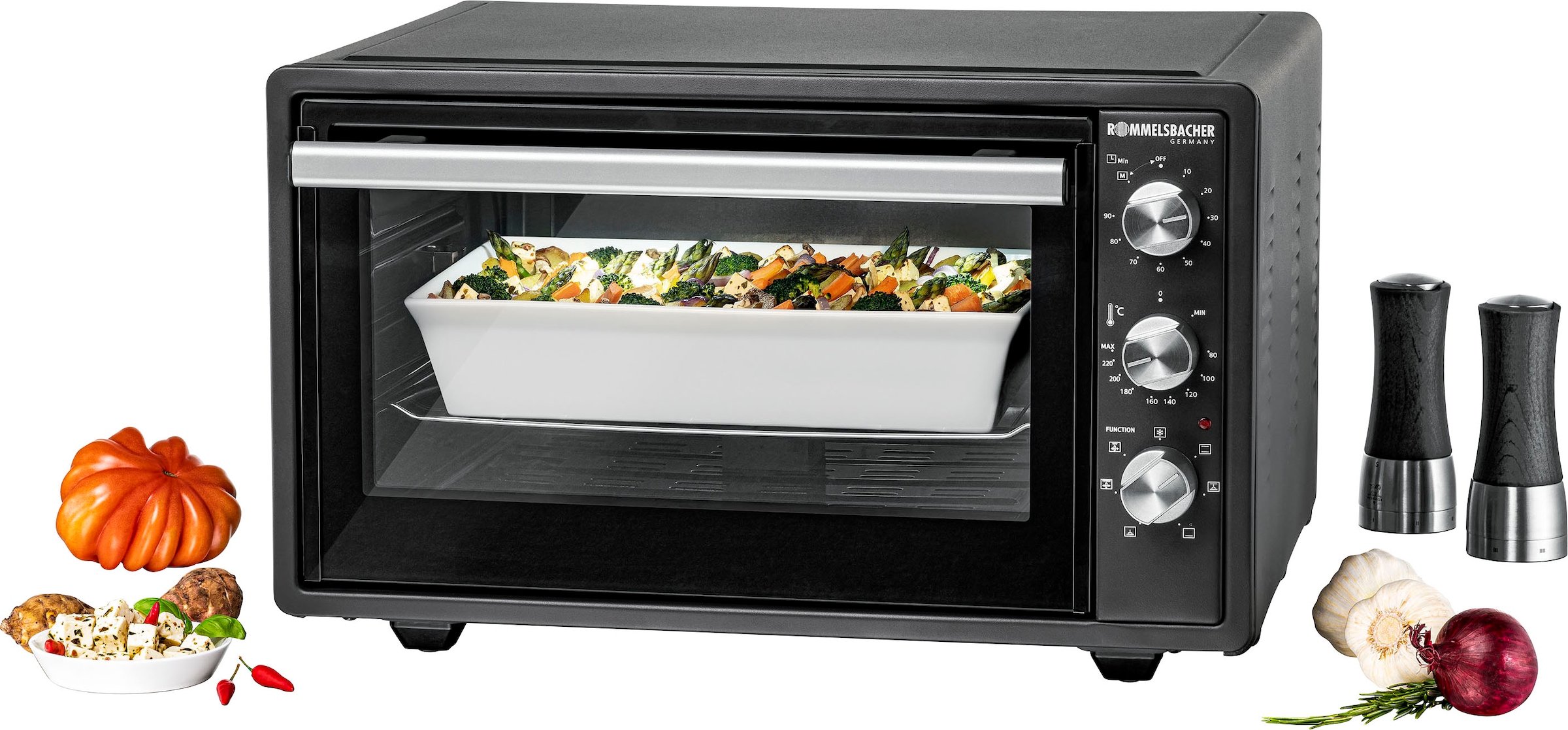 Rommelsbacher Minibackofen »BG 1620 DER MULTI- OFEN Das Multitalent - vielseitig & leistungsstark«