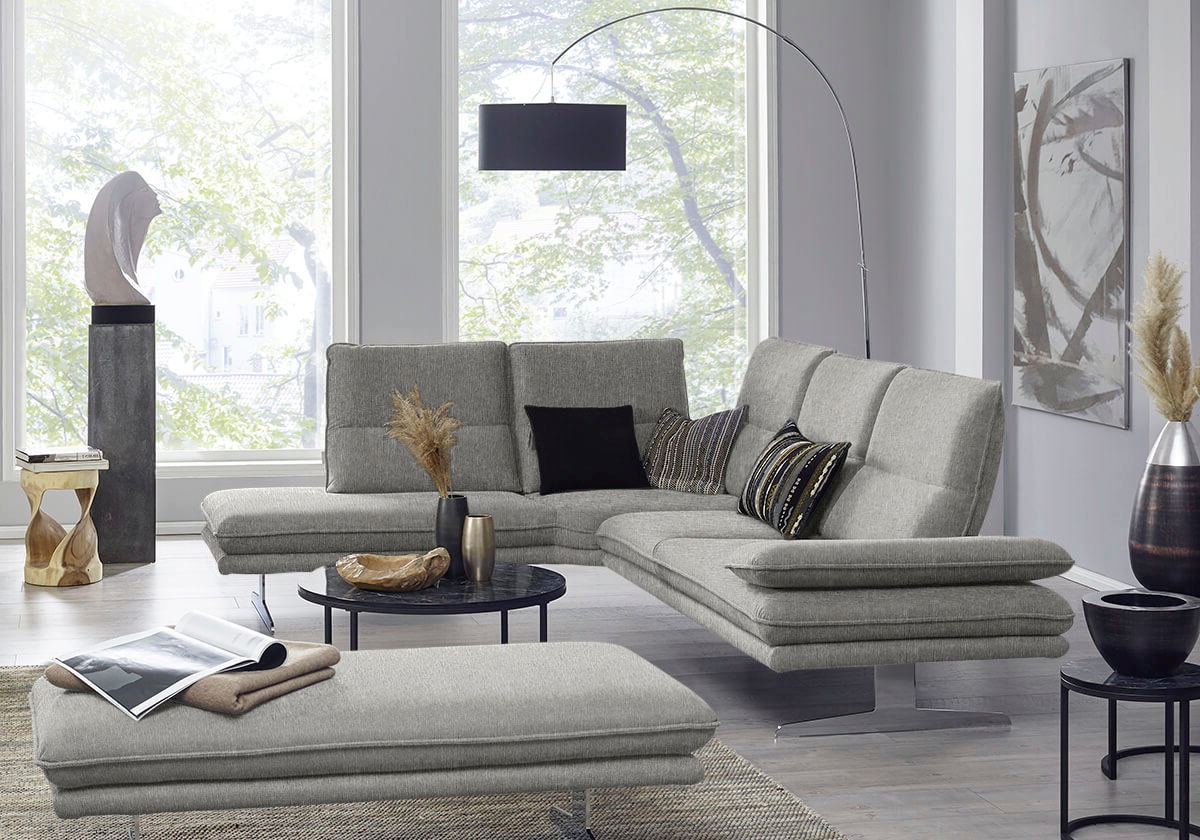 W.SCHILLIG Ecksofa "broadway, Designsofa, toller Sitzkomfort, zeitlos, eleg günstig online kaufen