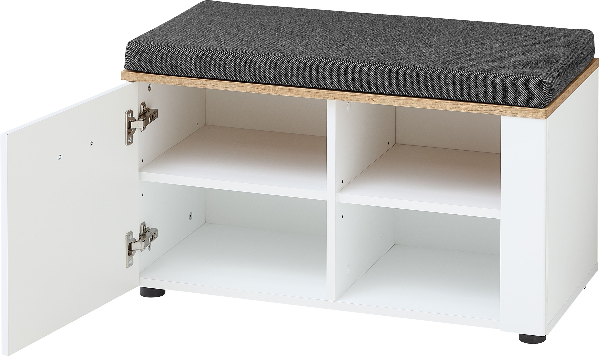 Innostyle Bank »Sparks Schuhbank, 80x47x38cm (B/H/T)«, (1 St.), 1 türig, 2 Böden, Softclose, 1 Sitzkissen