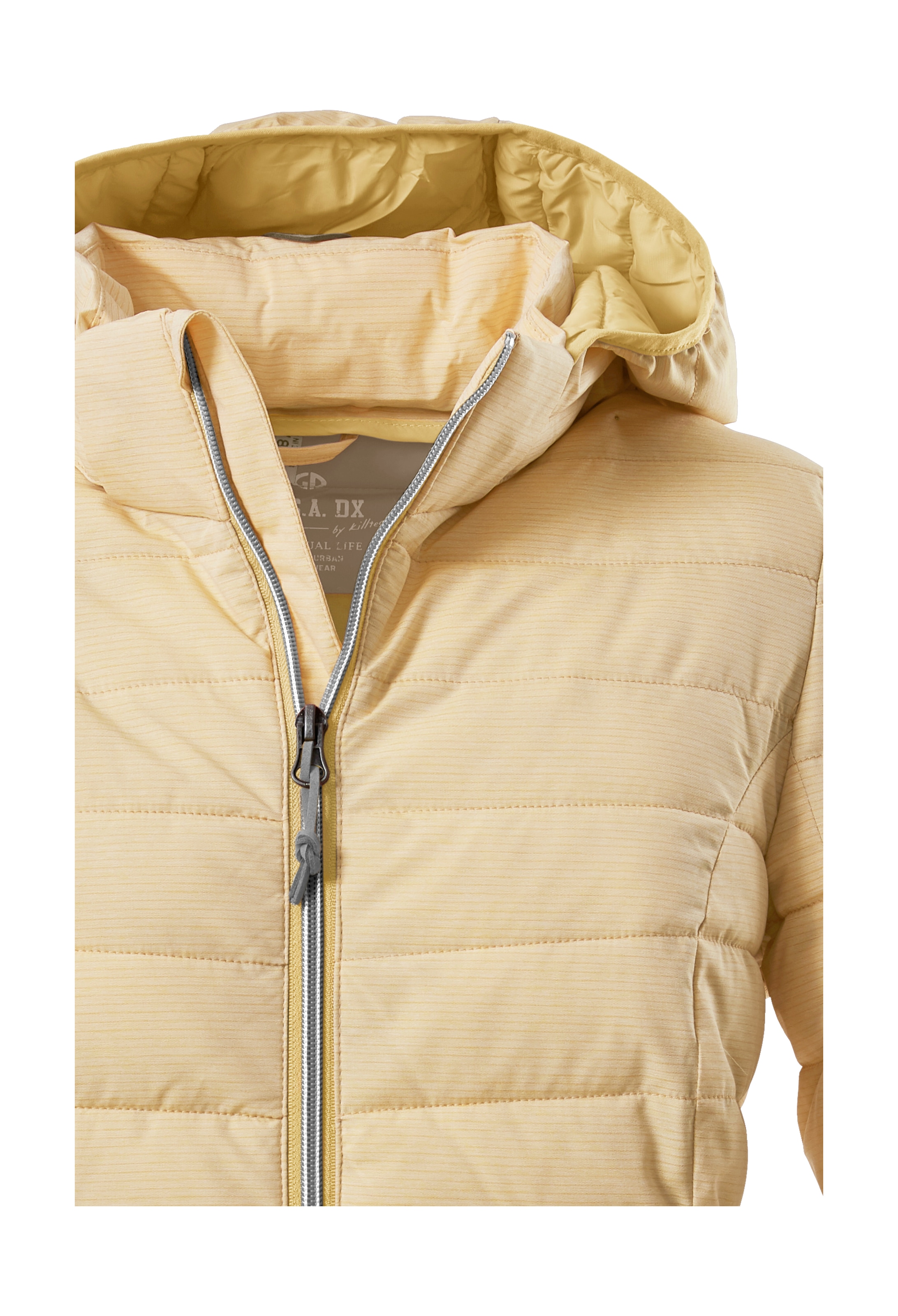 G.I.G.A. DX by killtec Steppjacke »Uyaka Stripe«, Leichte, warme Steppjacke mit abnehmbarer Kapuze und Zipper-Taschen