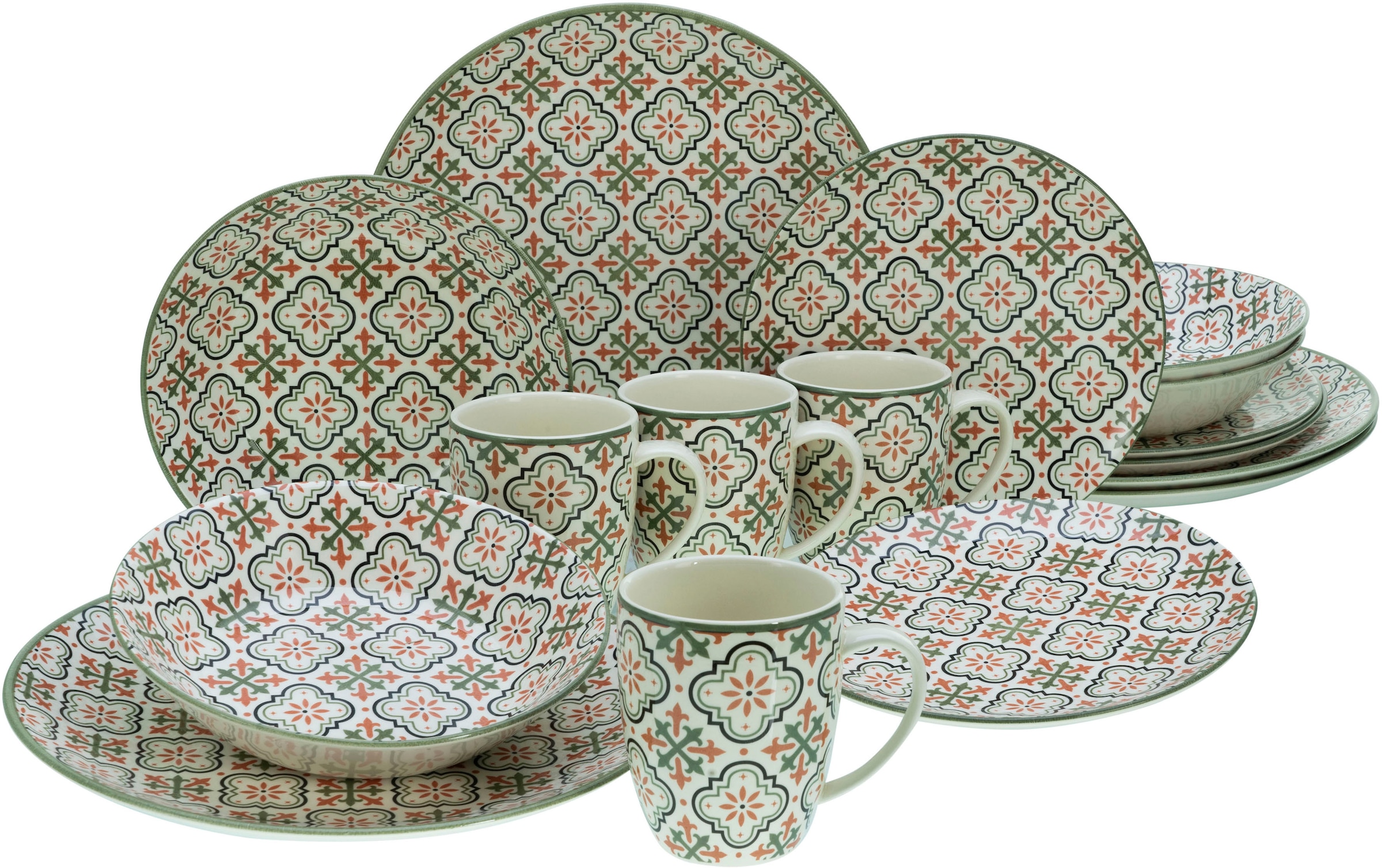 CreaTable Kombiservice »Rumi«, (Set, 16 tlg.), orientalisch mediterraner St günstig online kaufen