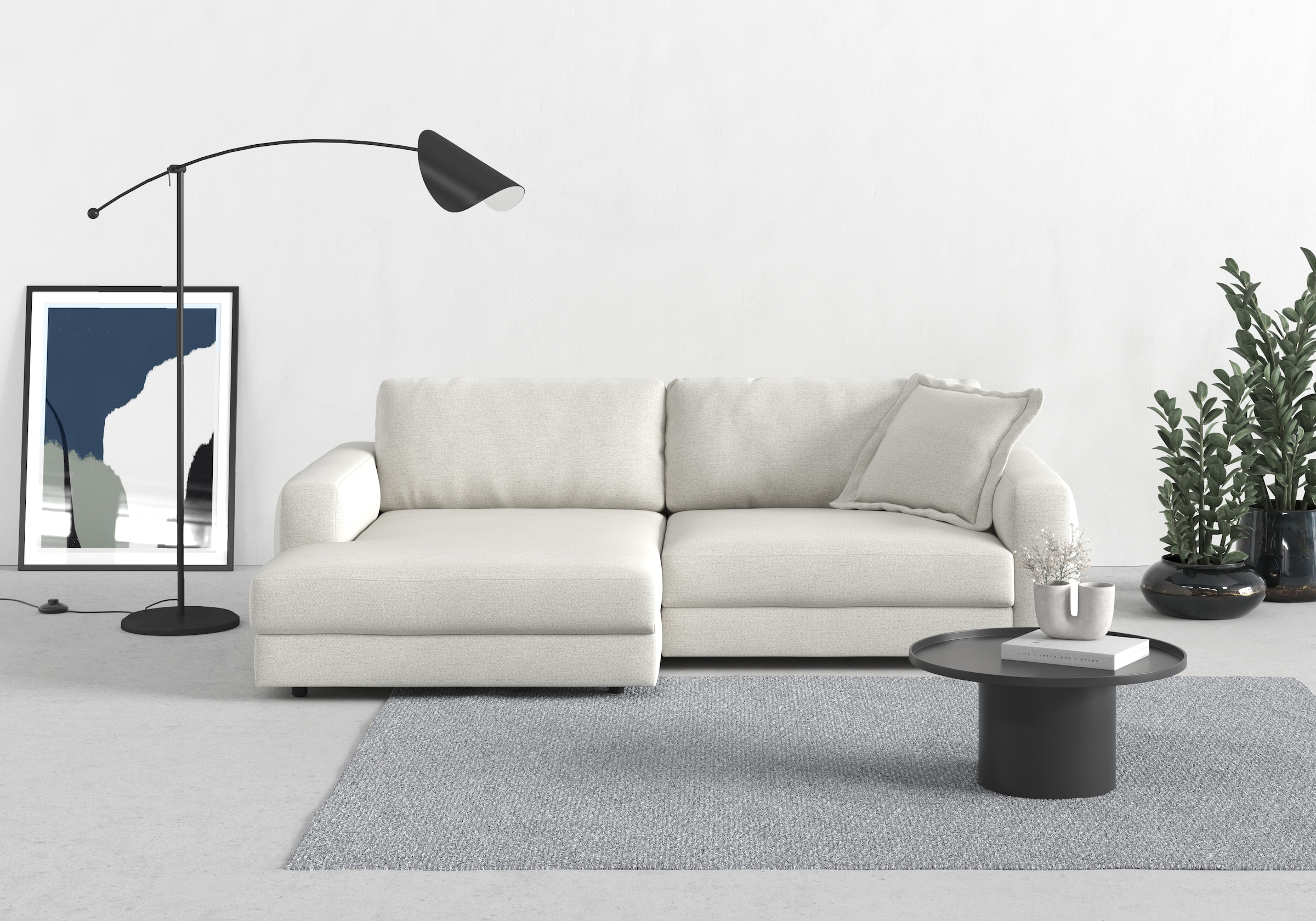 TRENDMANUFAKTUR Ecksofa »Bourbon«, (2 St.), mit extra hohem Sitzkomfort, auch in Cord erhältlich