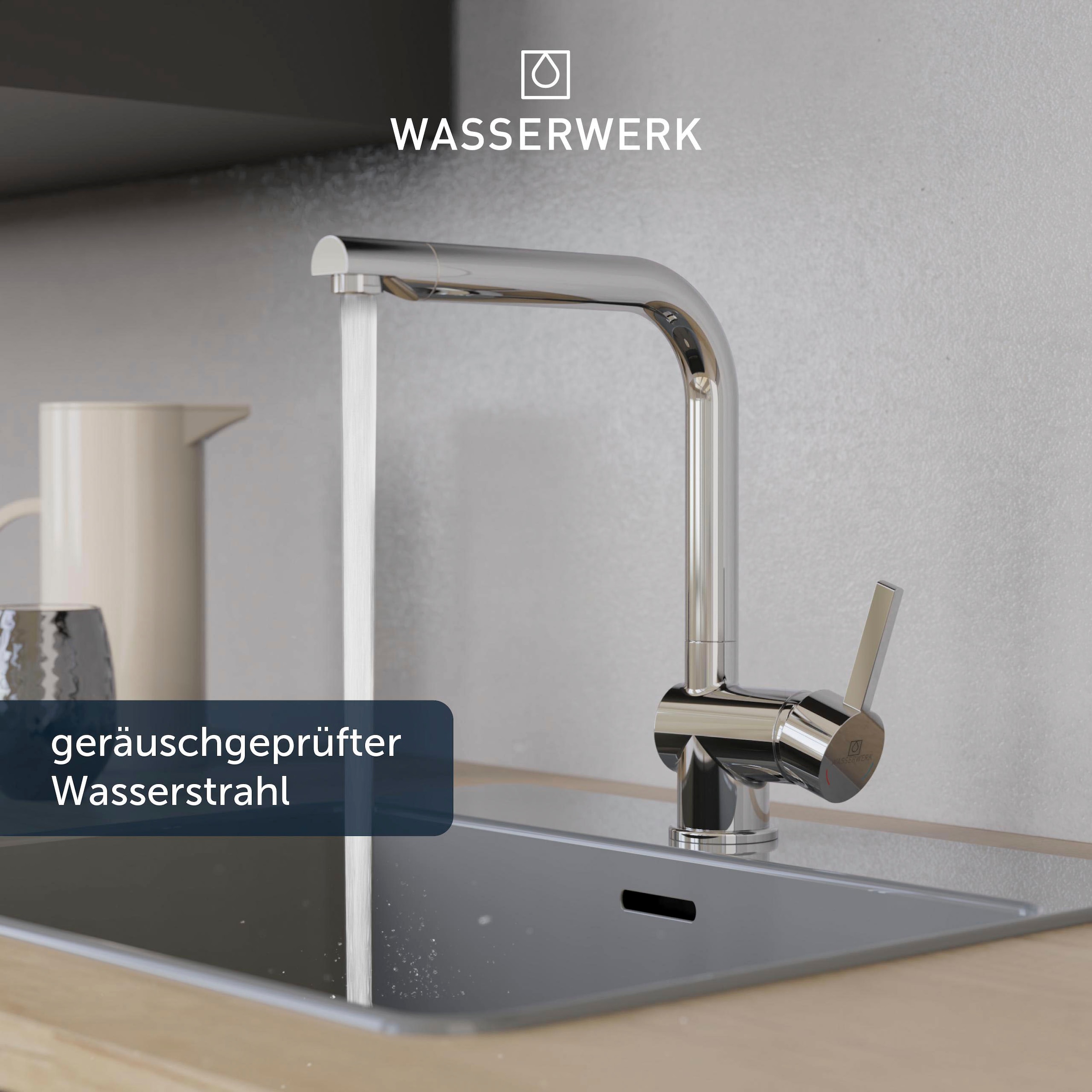 WASSERWERK Spültischarmatur »WK 4, Wasserhahn, Küche, Einhebelmischer«