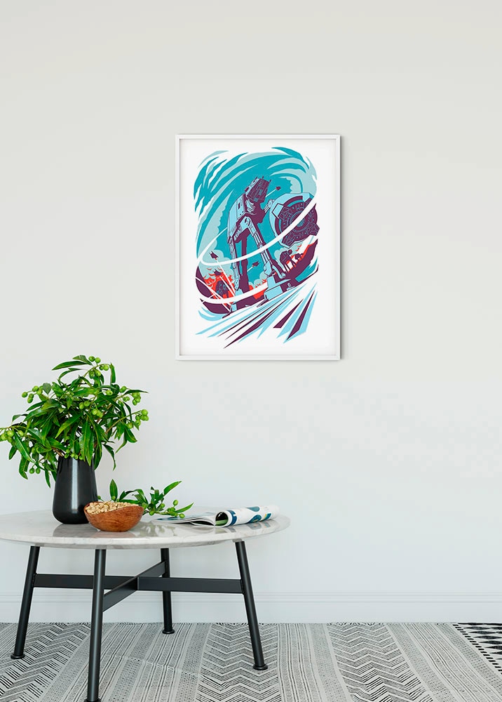 Komar Bild »Star Wars Classic Vector Hoth« Star Wars 1 Stk. tlg. Wandbild zur Dekoration im Kinderzimmer - ohne Rahmen