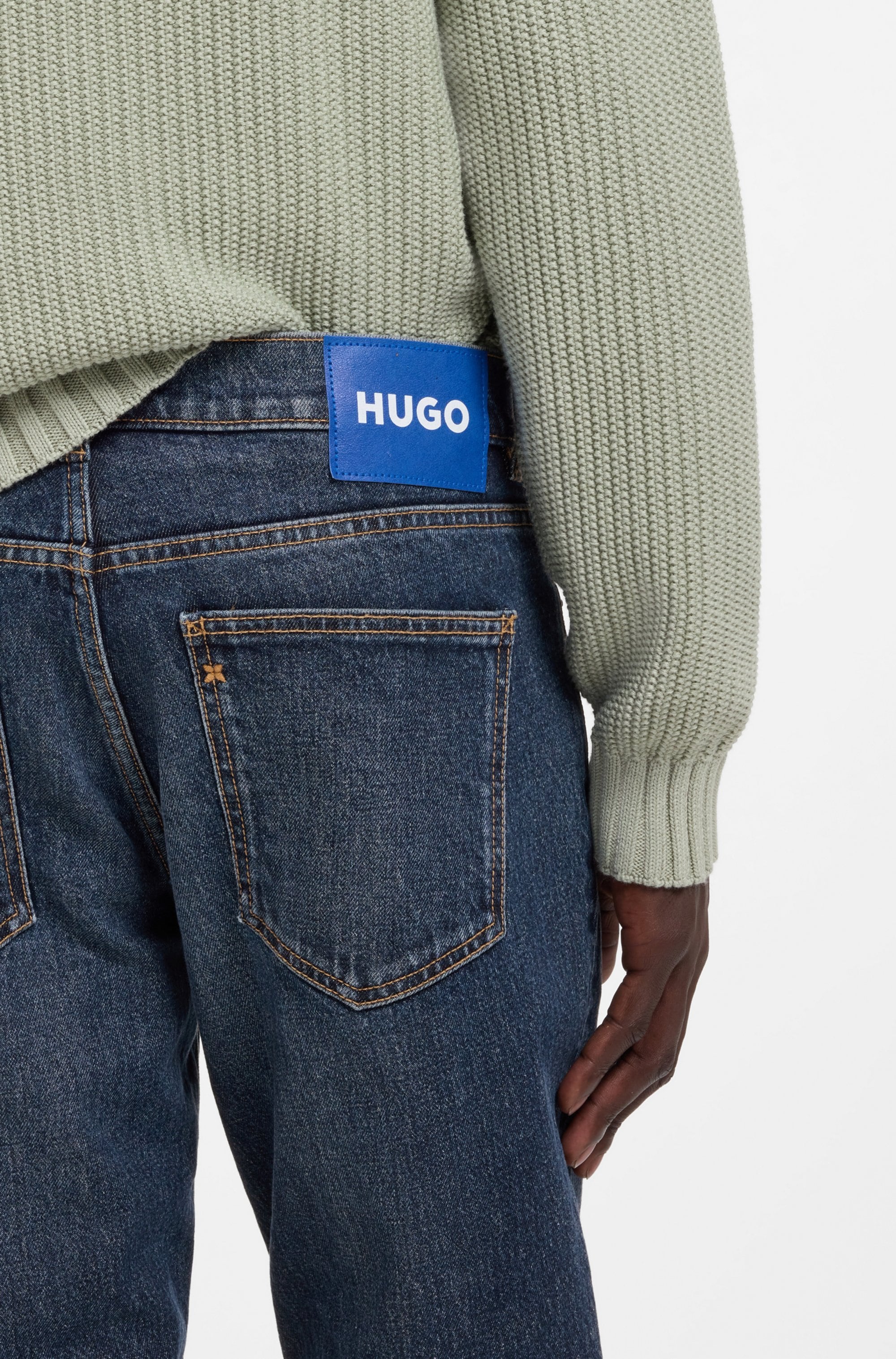 HUGO Tapered-fit-Jeans »Brody« mit Stone-washed-Finish