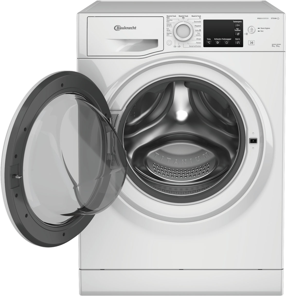 BAUKNECHT Waschtrockner »WT SUPER ECO 86 43 N« 8 kg /6 kg 75 dB(A)