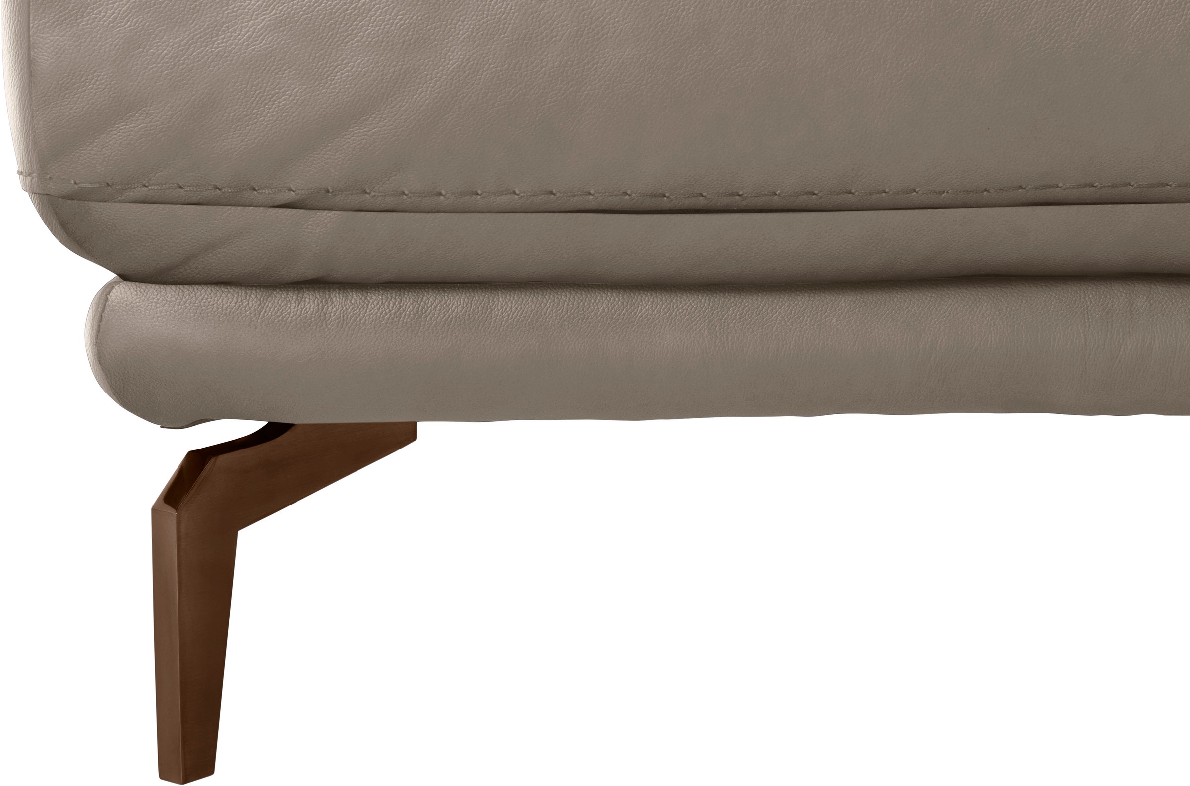 W.SCHILLIG Hocker »montanaa«, mit Metallfüßen in Bronze pulverbeschichtet, Breite 141 cm