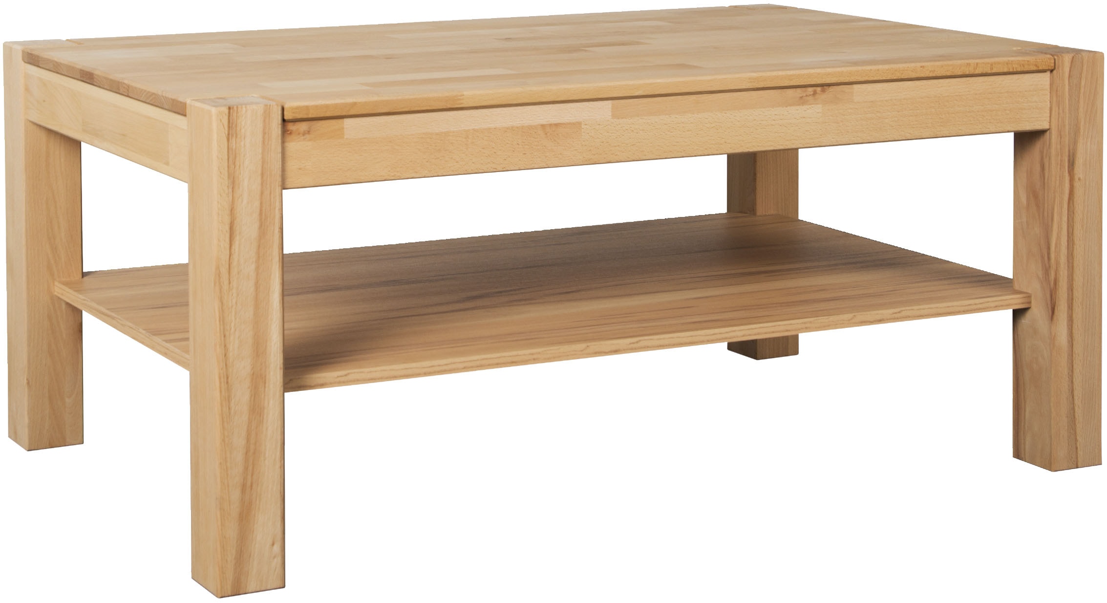 VOGL Möbelfabrik Couchtisch »Toronto« in 2 Größen, mit Ablageboden, teilmas günstig online kaufen