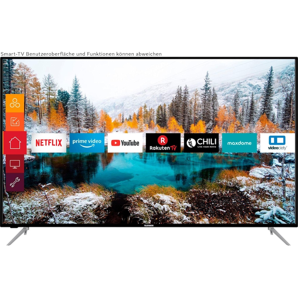 Telefunken LED-Fernseher »D65V800M4CWH«, 164 cm/65 Zoll, 4K Ultra HD, Smart-TV