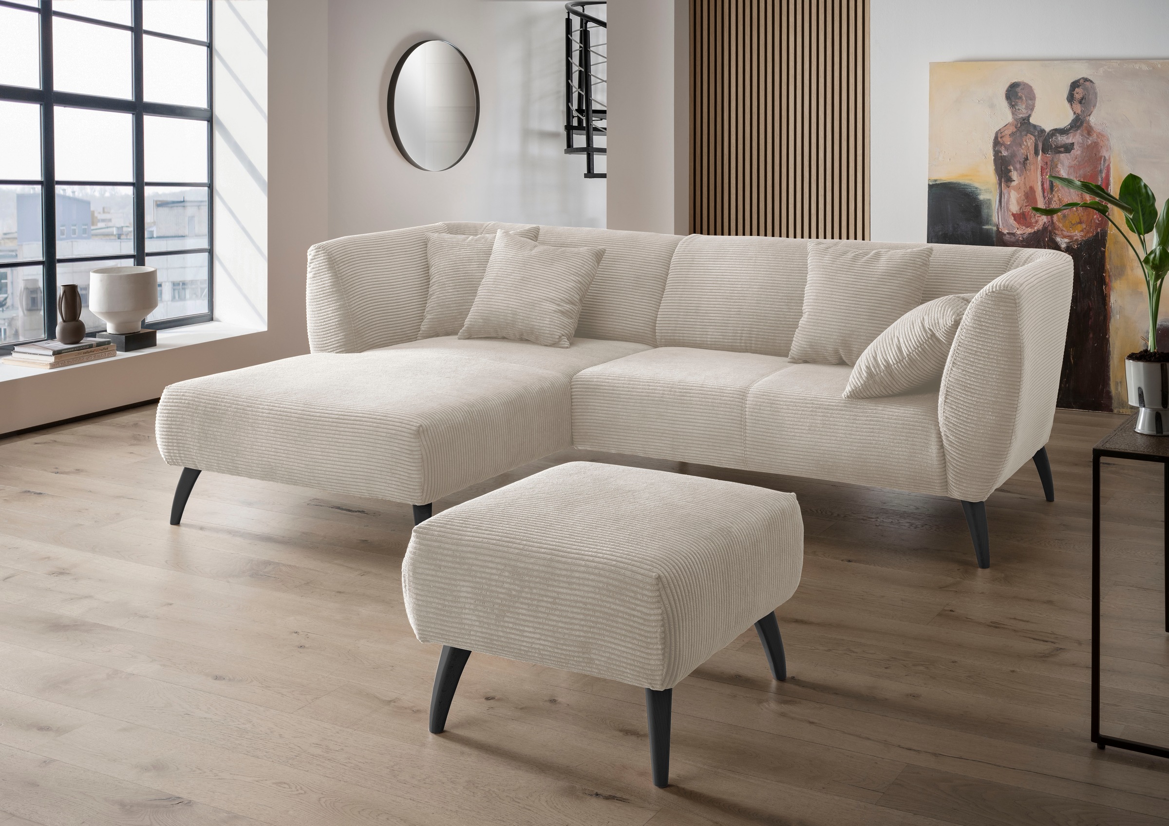 INOSIGN Ecksofa »Colori Polstermöbel mit zeitlos eleganter Rückenführung. L günstig online kaufen