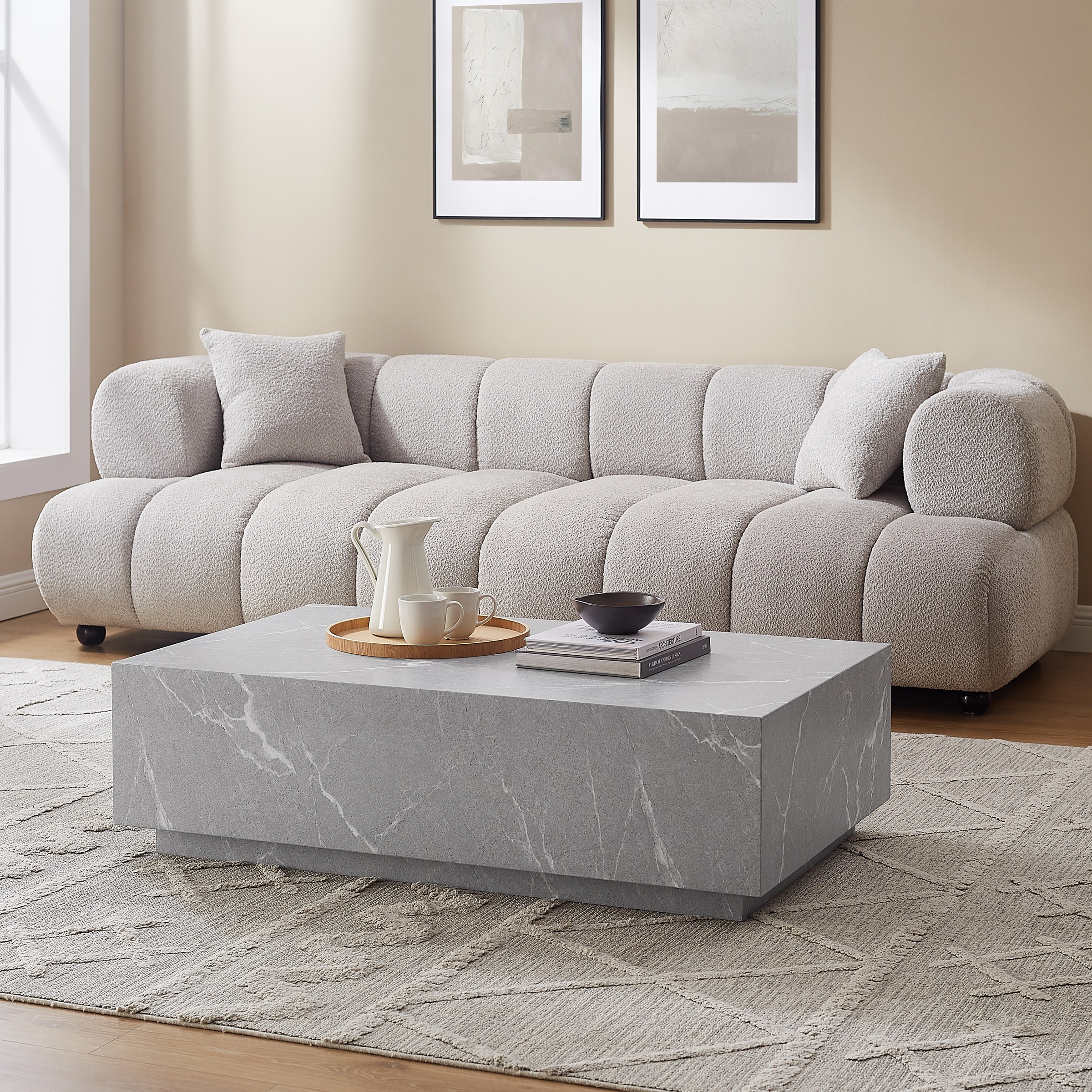 SalesFever Couchtisch »Almeria Beistelltisch B/T 120/75 cm«, rechteckig 120 günstig online kaufen