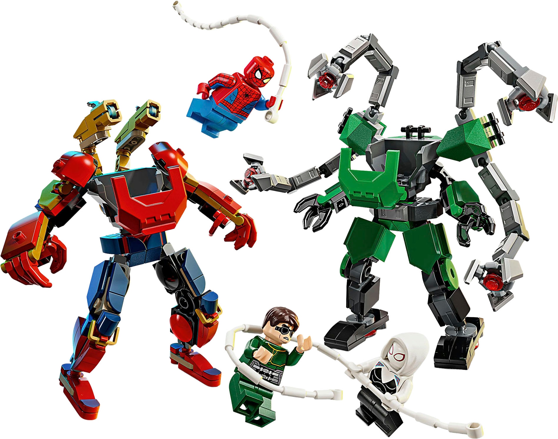 LEGO® Konstruktionsspielsteine »Mech-Duell: Spider-Man vs. Doc Ock (76338), LEGO Super Heroes« Made in Europe