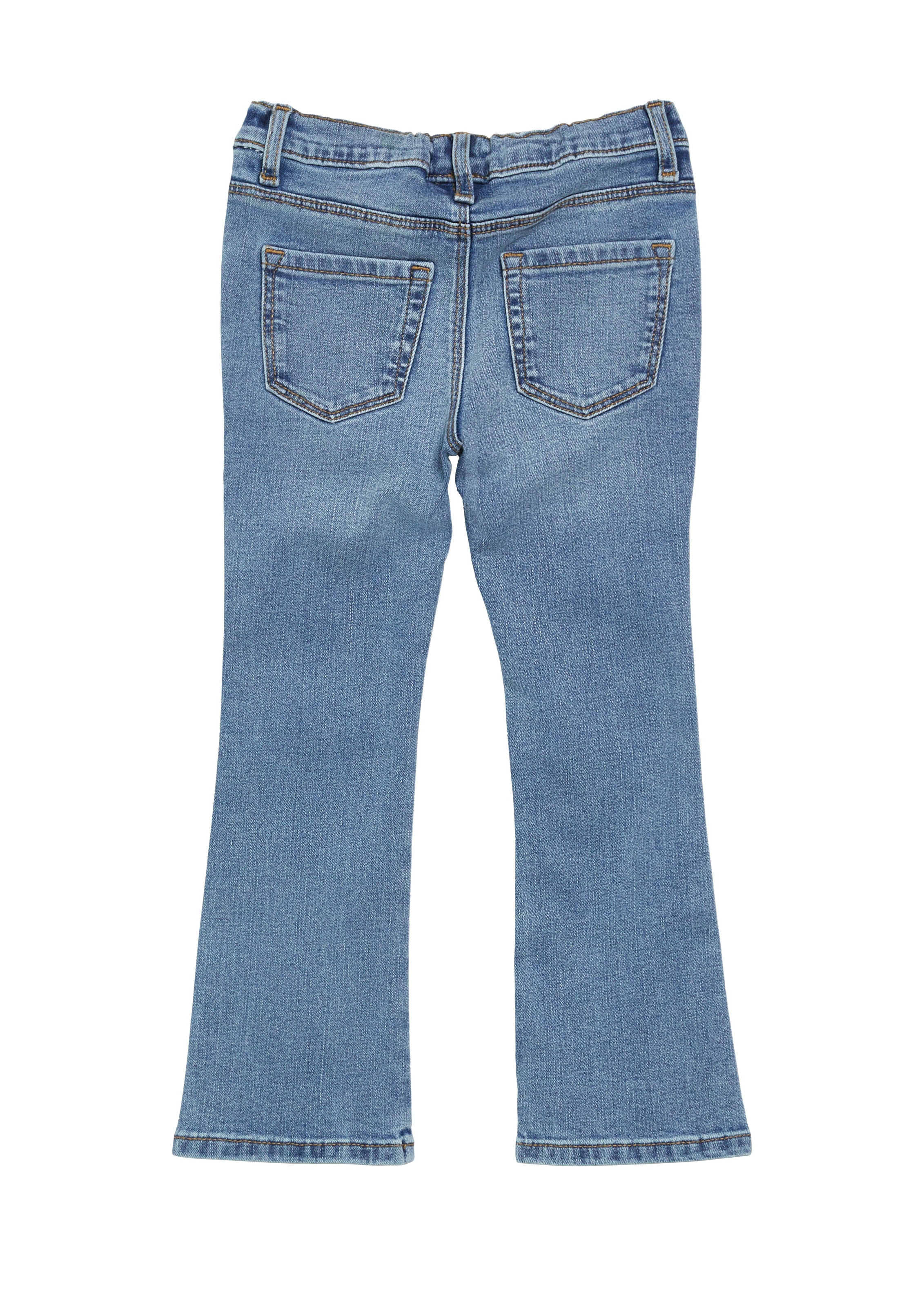 s.Oliver Junior Dehnbund-Jeans mit elastischem Bund und Gummizug, langer Schnitt