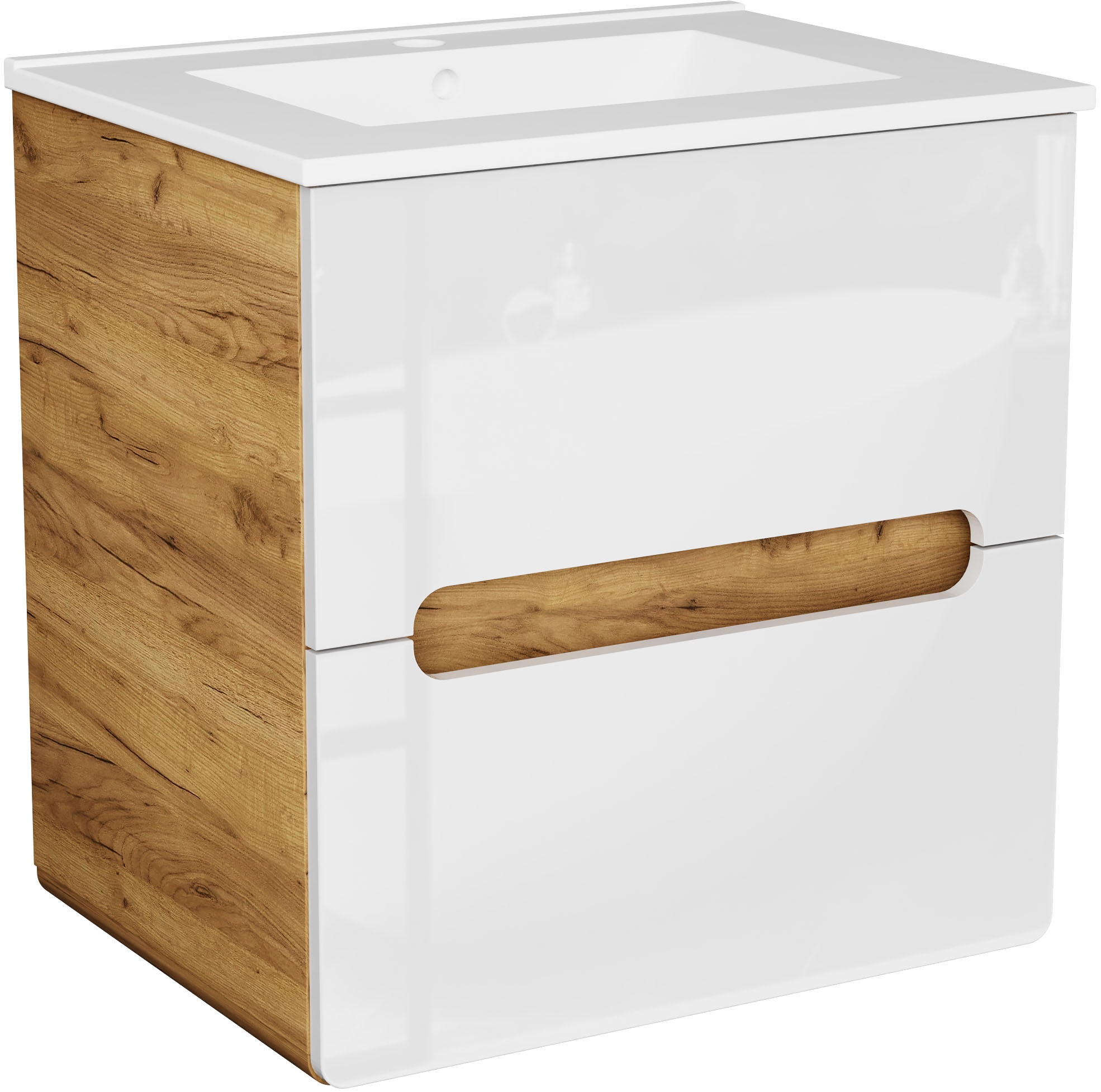 welltime Waschtisch »Lupo«, Badschrank mit Waschbecken,Soft Close,in versch günstig online kaufen