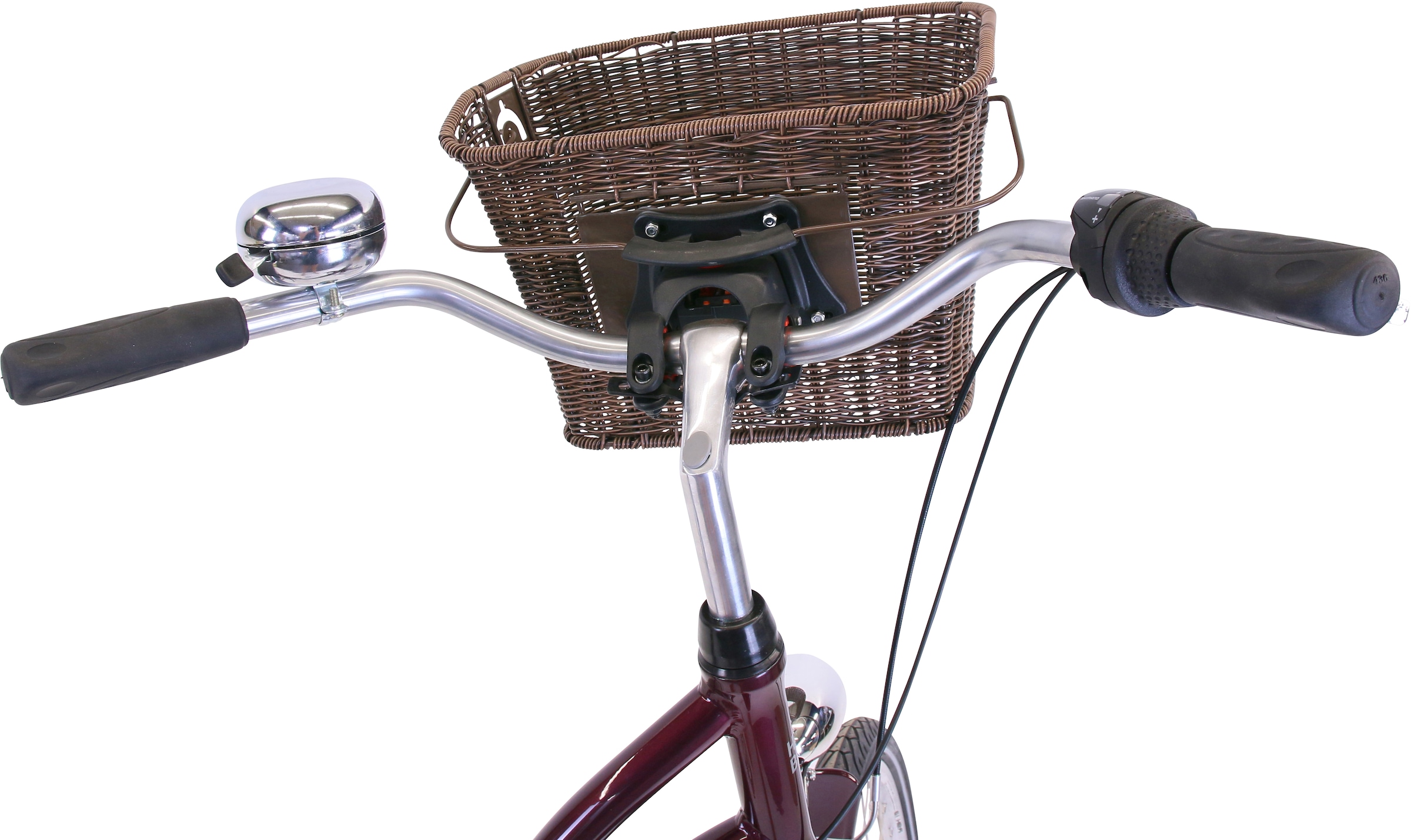 HAWK Bikes Cityrad »City Classic Joy Bordeaux«, 3 Gang, Shimano, Nexus Schaltwerk, für Damen und Herren