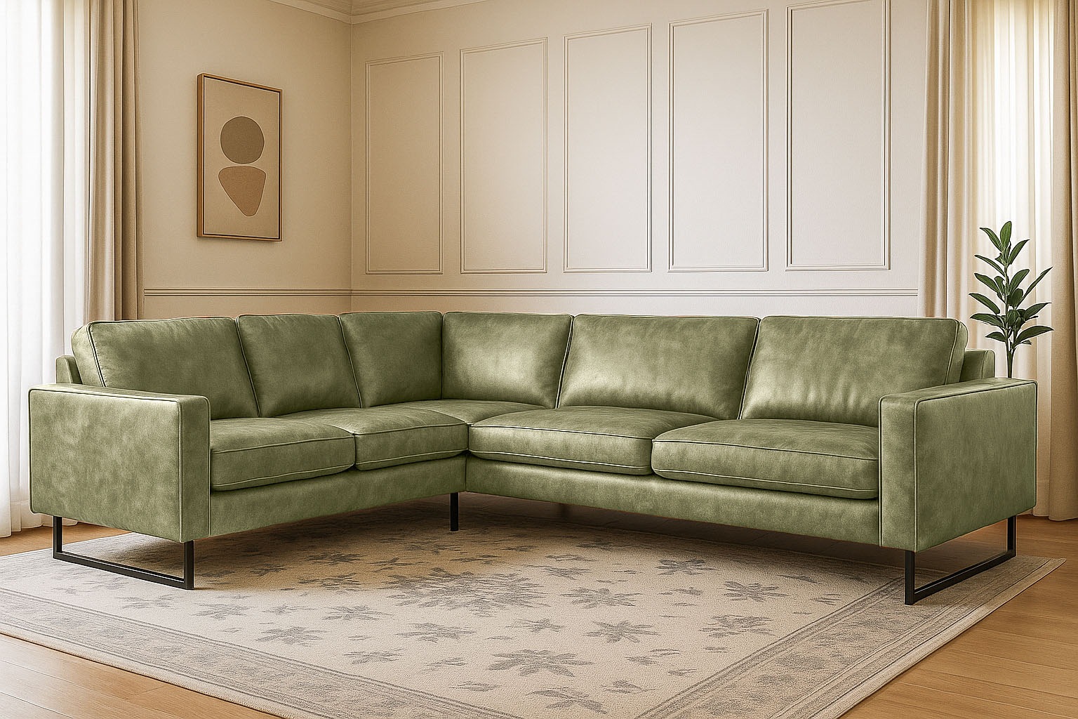 Places of Style Ecksofa »Pinto, XXL, 250/290 cm, langer Schenkel, Ottomane« günstig online kaufen