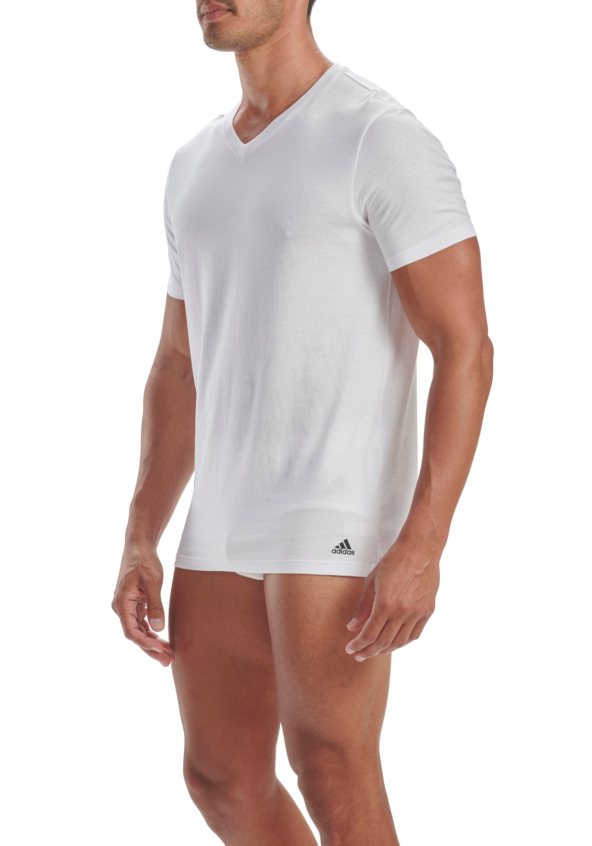 adidas Sportswear Unterhemd, (2er-Pack), V-Neck T-Shirt mit flexiblem 4 Way  Stretch online bei