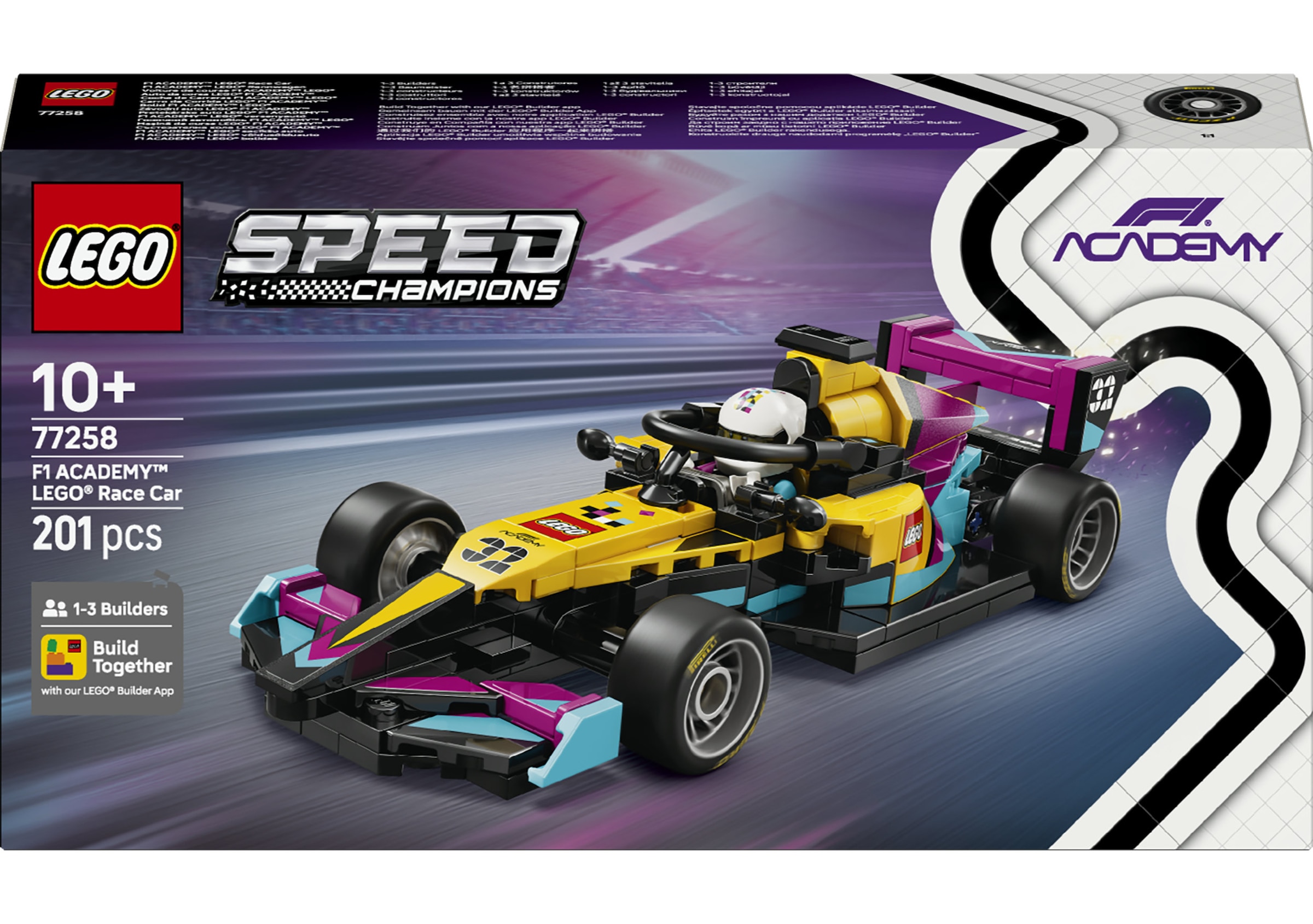 LEGO® Konstruktionsspielsteine »F1 ACADEMY LEGO Rennwagen (77258), LEGO Speed Champions«