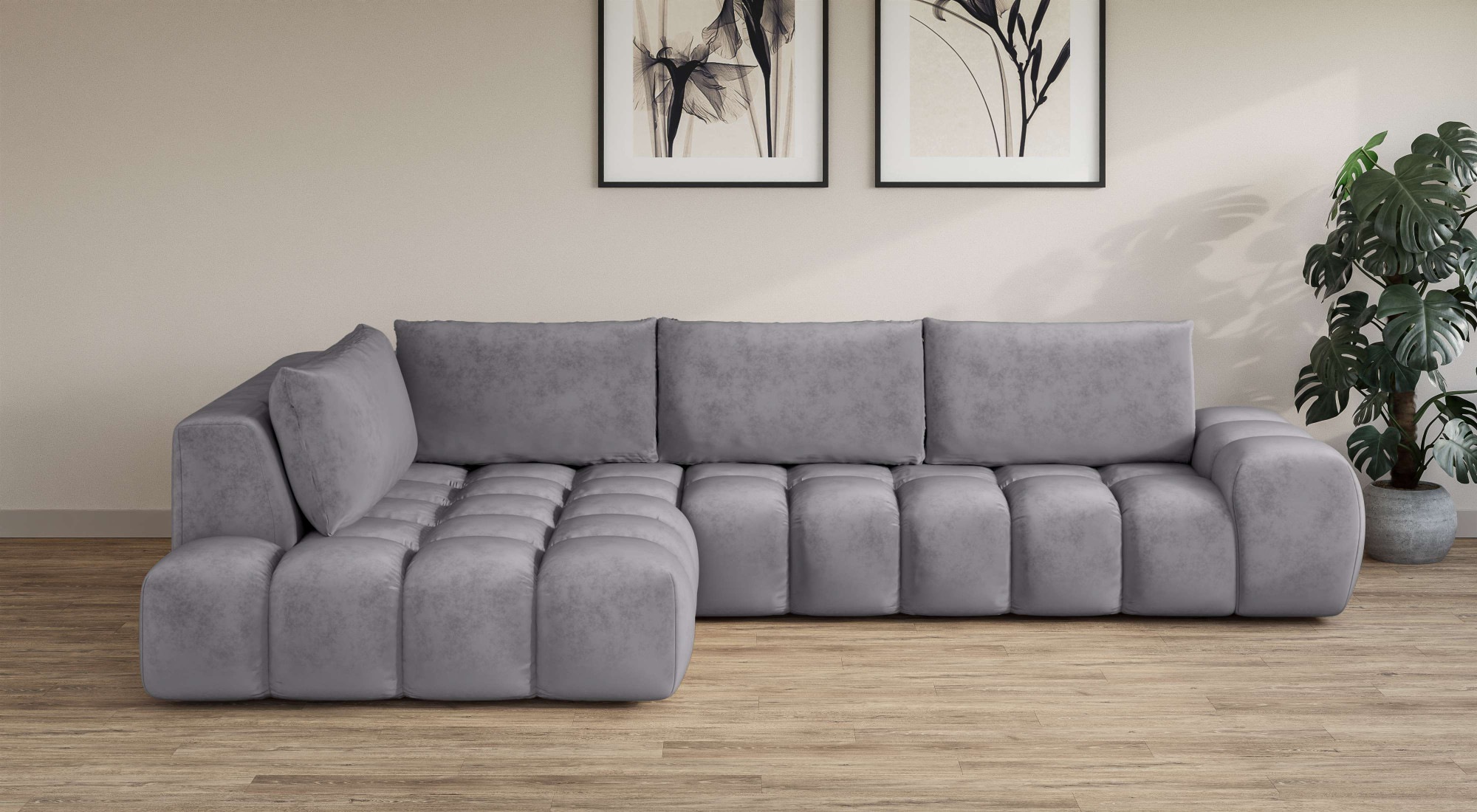 INOSIGN Ecksofa »AZITA klein, L-Form, elegant und bequem Designsofa«, lose günstig online kaufen