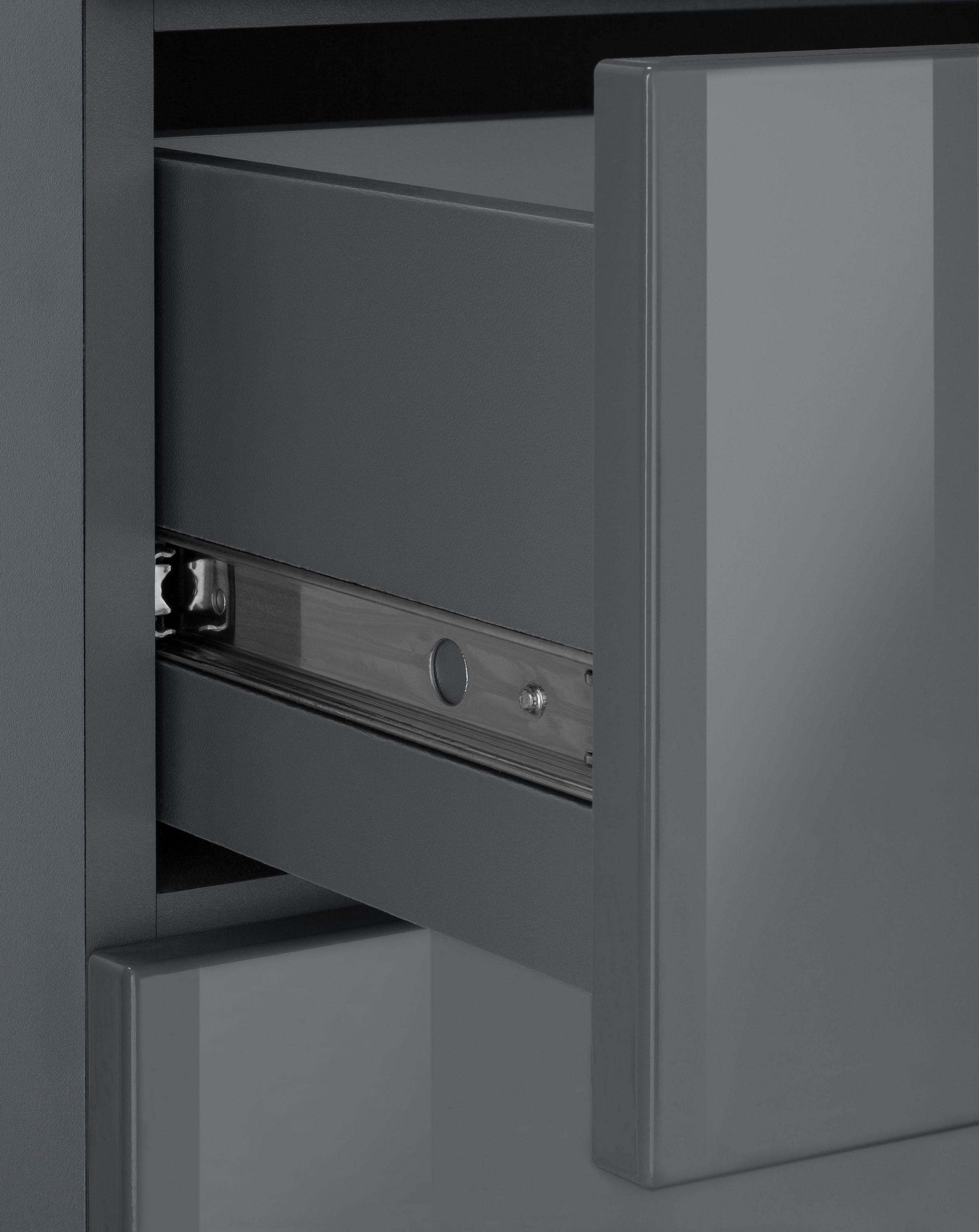 INOSIGN Midischrank »Avena«, Badschrank mit einer Schublade und 4 Türen - Maße (B/T/H) 73/31/130 cm