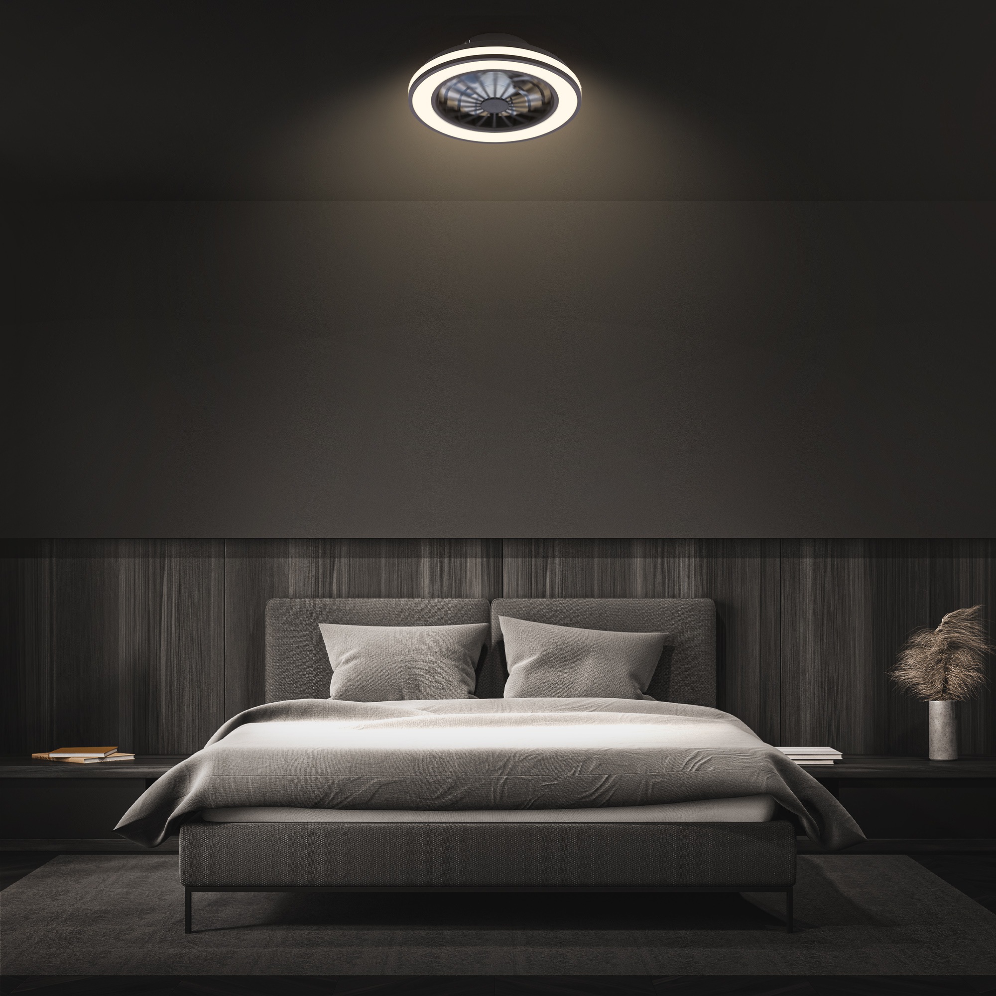 Briloner Leuchten LED Deckenleuchte »VENTURO« LED-Board 1 Stk. warmweiß - kaltweiß 38 x 14 cm (DxH), Schlafzimmer, Wohnzimmer, Esszimmer, Flur, Küche