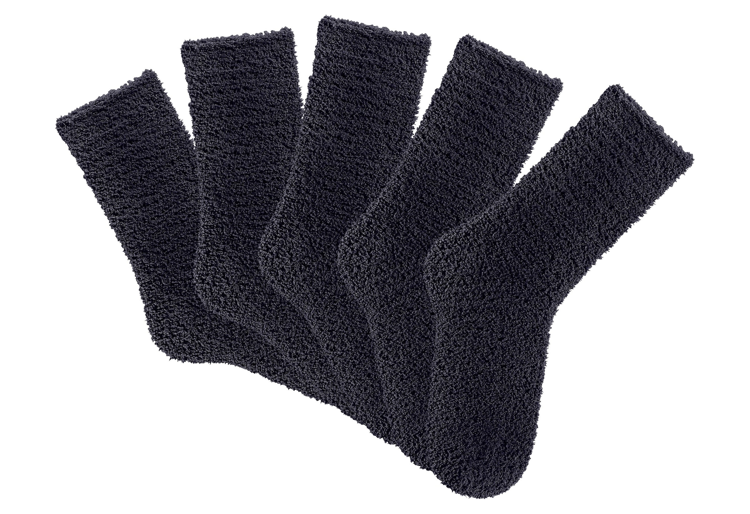 Lavana Kuschelsocken, (Set, 5 Paar), ideal als Hausschuhersatz