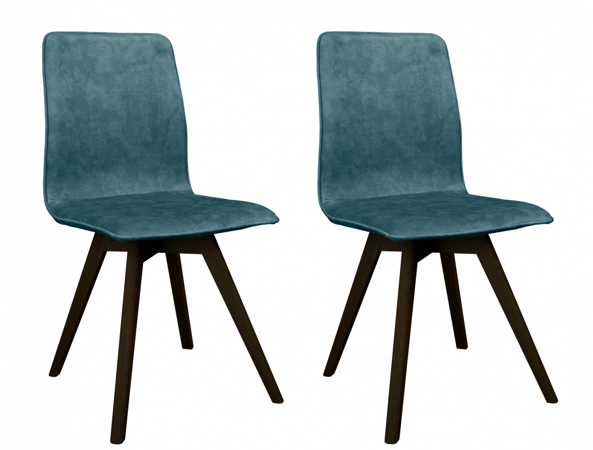 andas Esszimmerstuhl »Rania«, (Set), 2 St., Samtvelours, Massivholzgestell, günstig online kaufen
