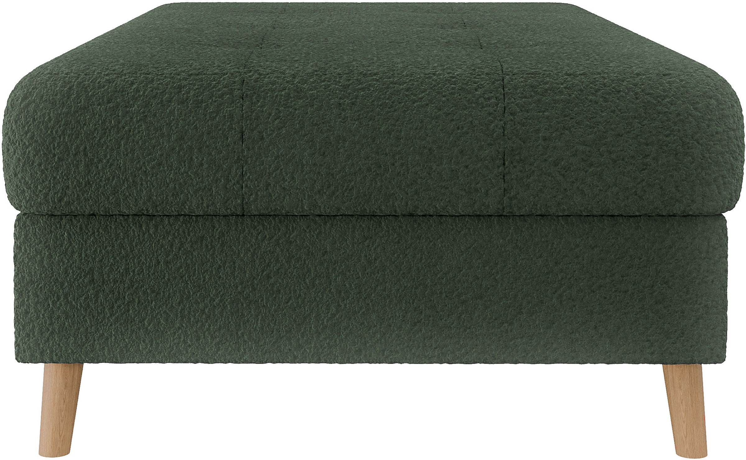 Home affaire Polsterhocker »CHARRE XXL, Steppung im Sitzbereich, Maße: B/T/H: 118/73/40 cm«, passend zur Serie CHARRE, auch in Cord und Bouclé