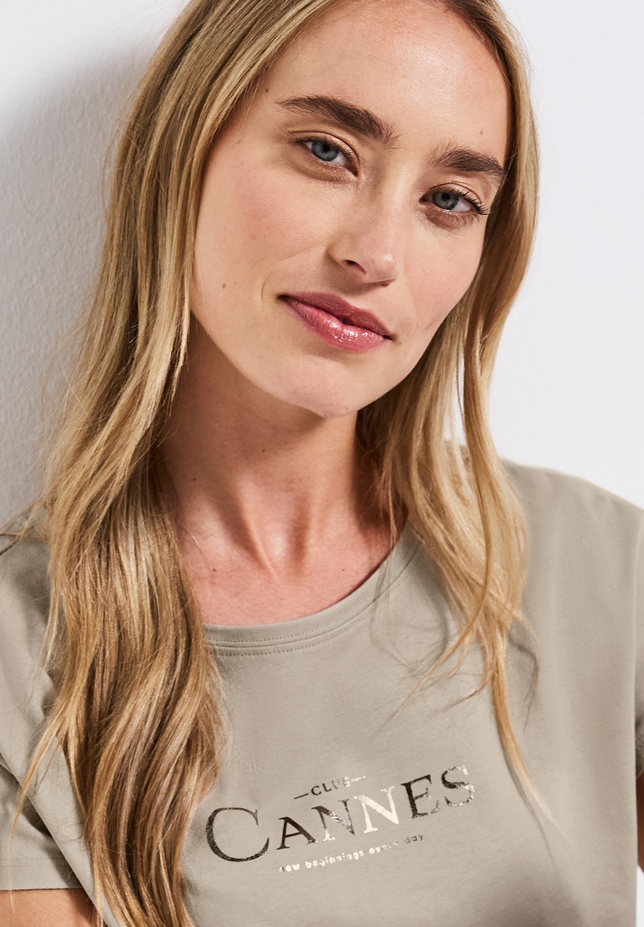 STREET ONE Shirttop, mit Folien-Wording