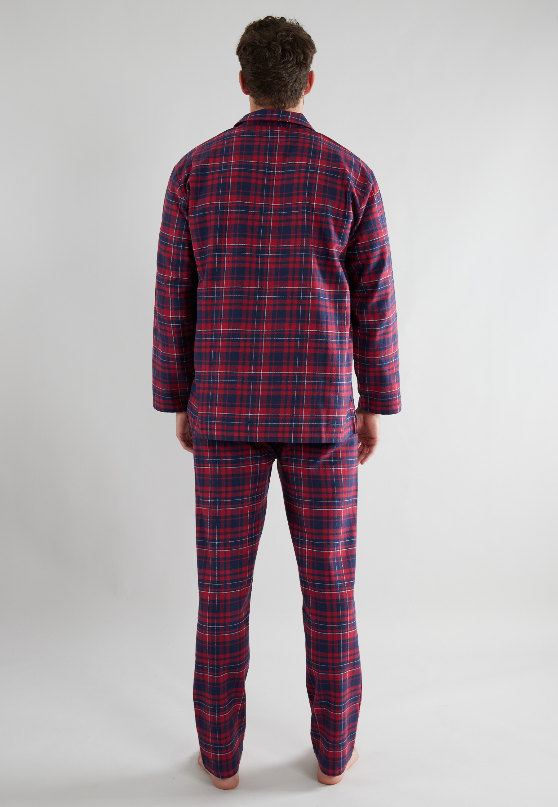TOM TAILOR Pyjama, (2 tlg.), mit klassischem Karo-Muster