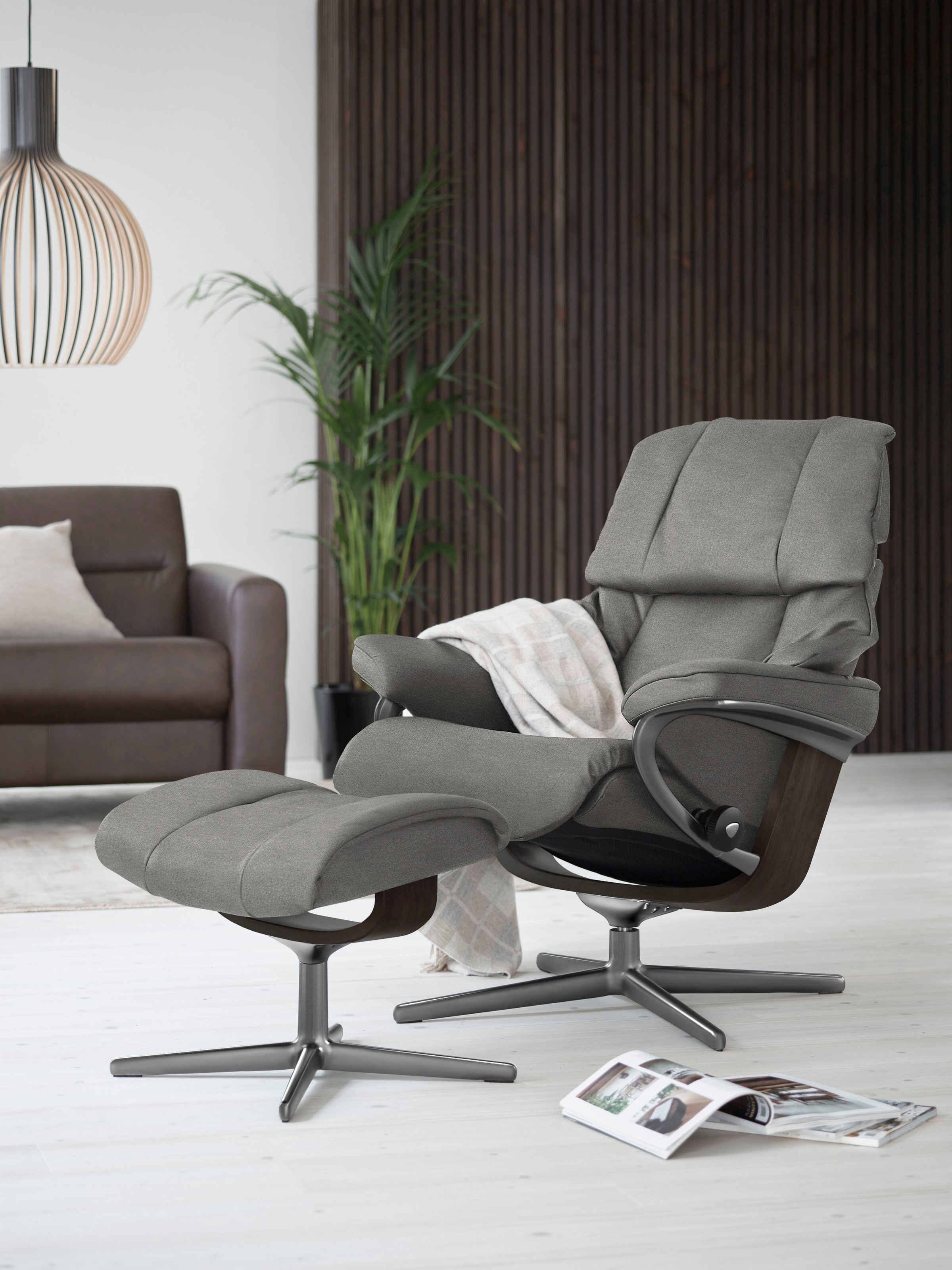 Stressless® Relaxsessel »Reno«, (Set, Relaxsessel mit Hocker), mit Hocker, günstig online kaufen
