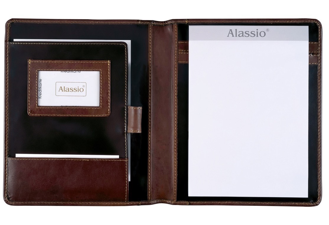 Alassio® Schreibmappe »DIN A5, Monaco«, aus Leder
