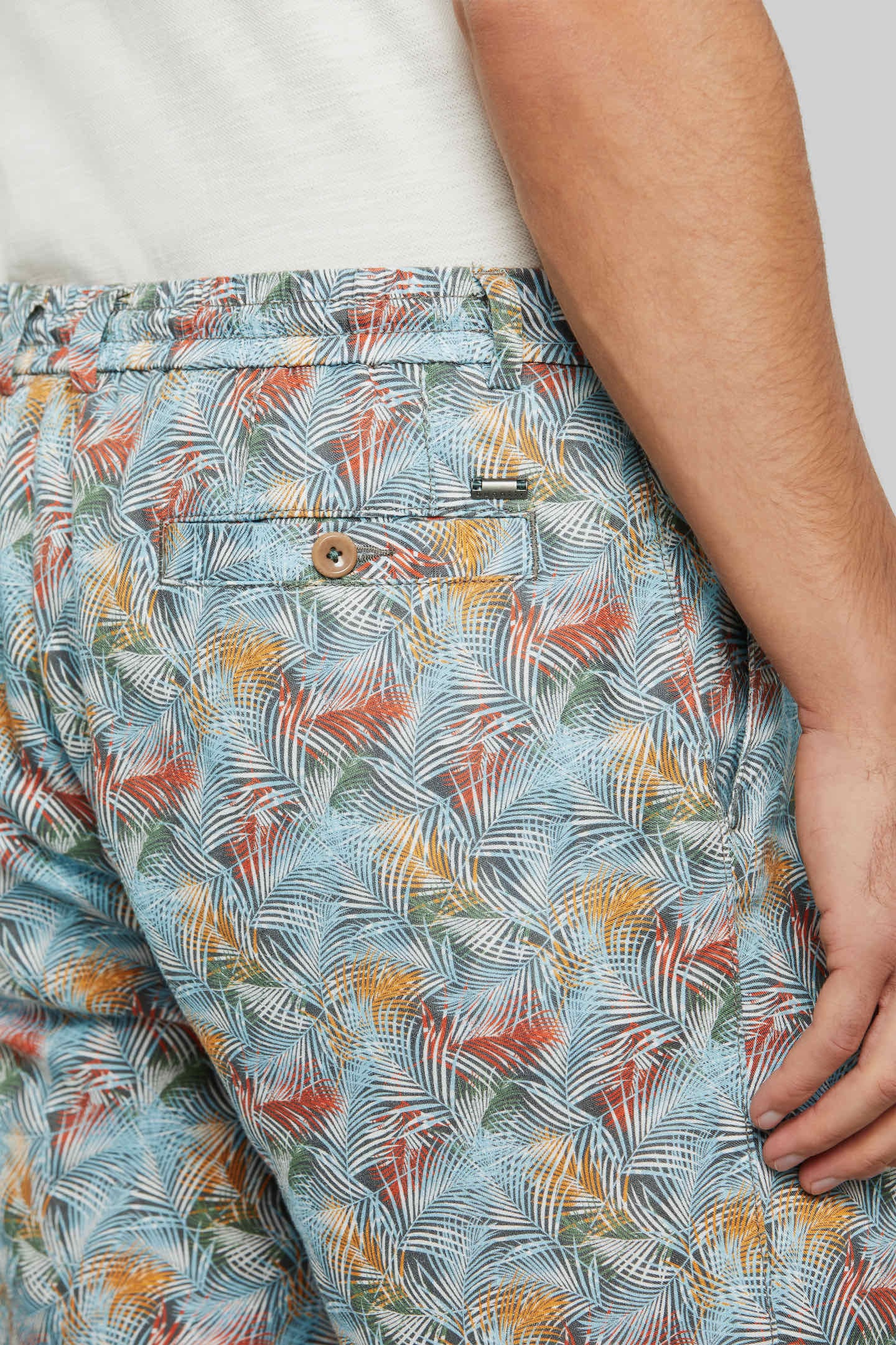 5. Bild von bugatti Bermudas, aus Leinen-Mix