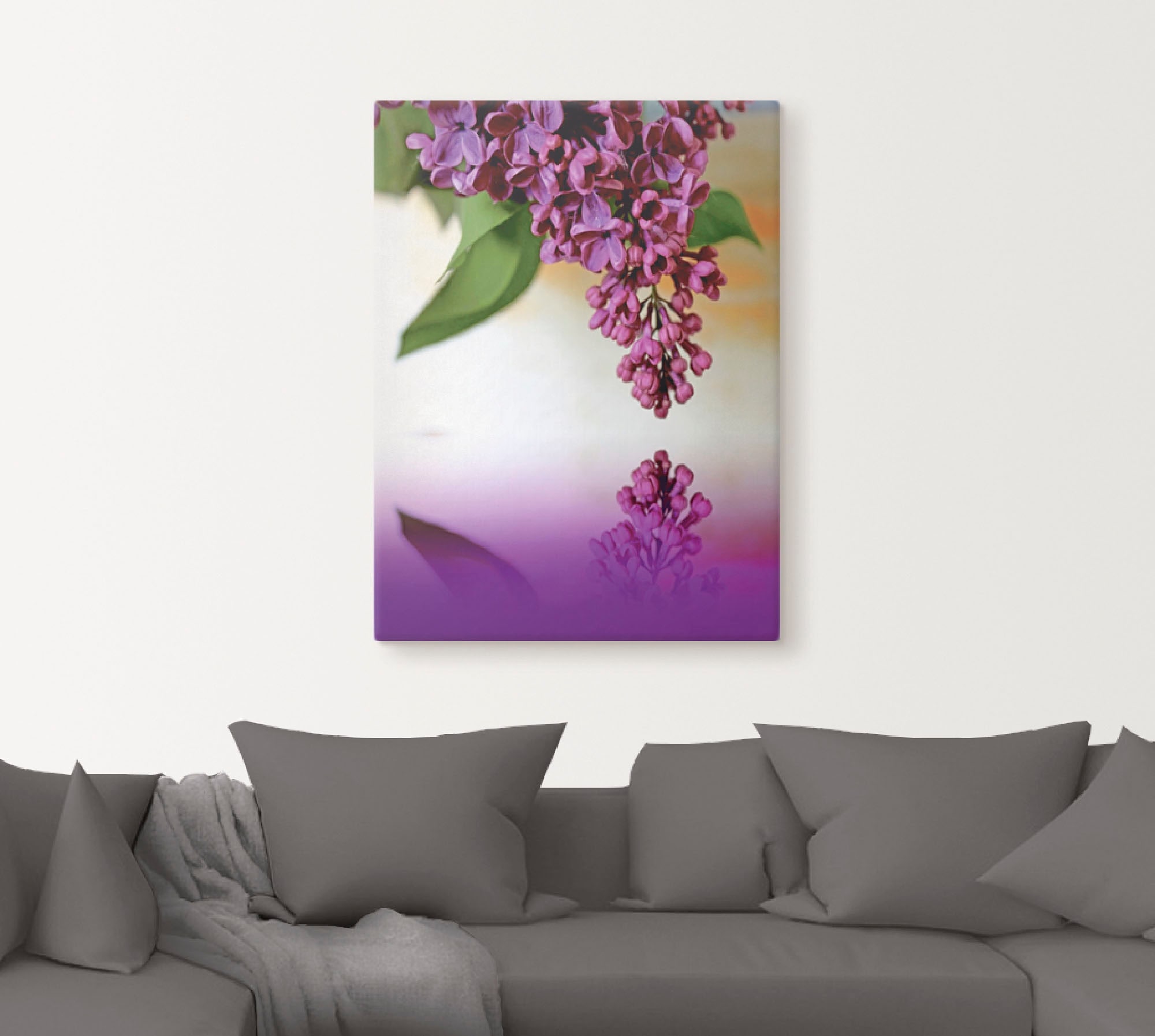 Artland Leinwandbild »Flieder«, Blumen, (1 St.), auf Keilrahmen gespannt