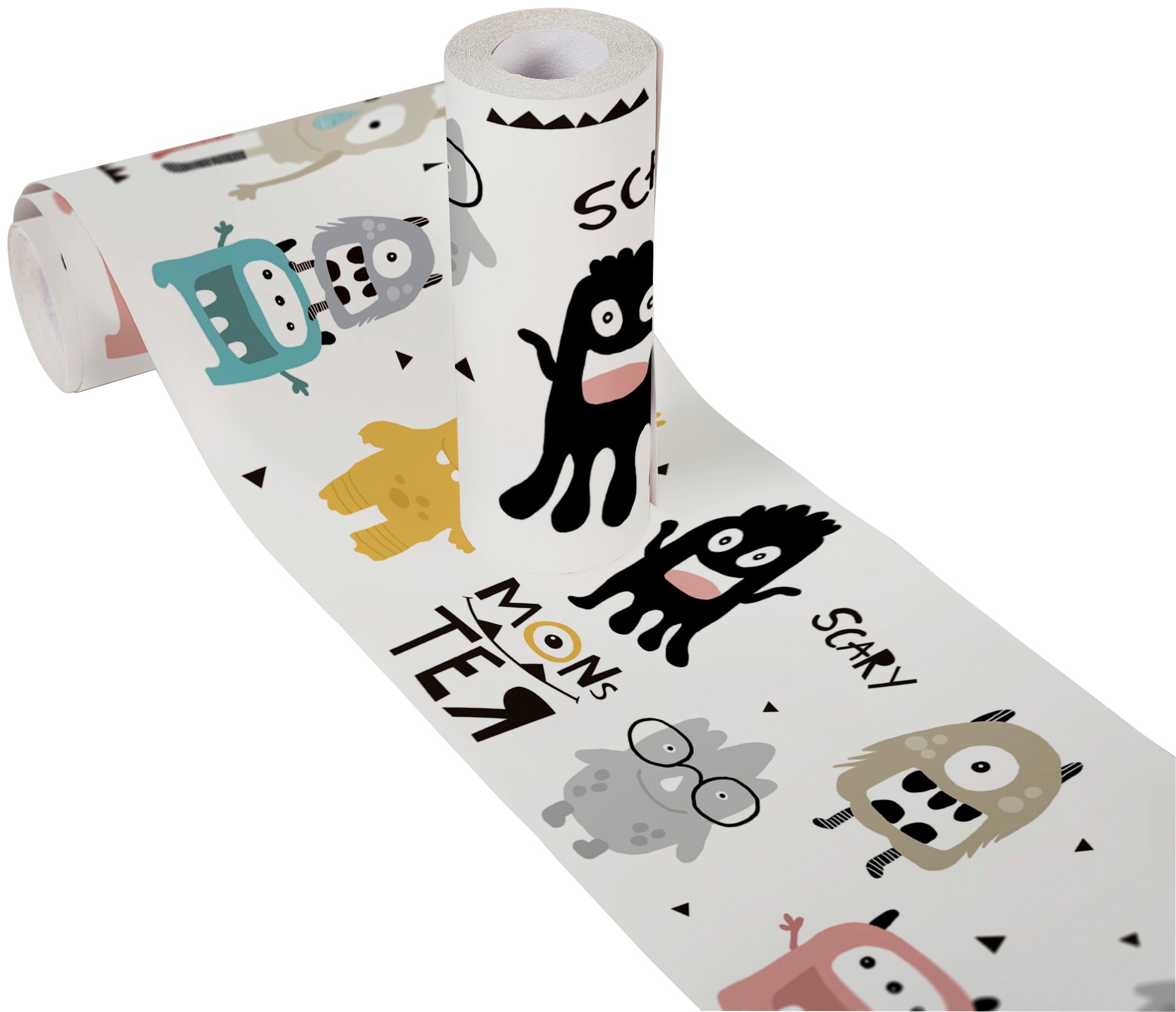 A.S. Création Bordüre »Monster Party«, Motiv-abstrakt-naturalistisch, Tapete Kinder Borte Wohnzimmer Schlafzimmer Küche Design Kinderzimmer