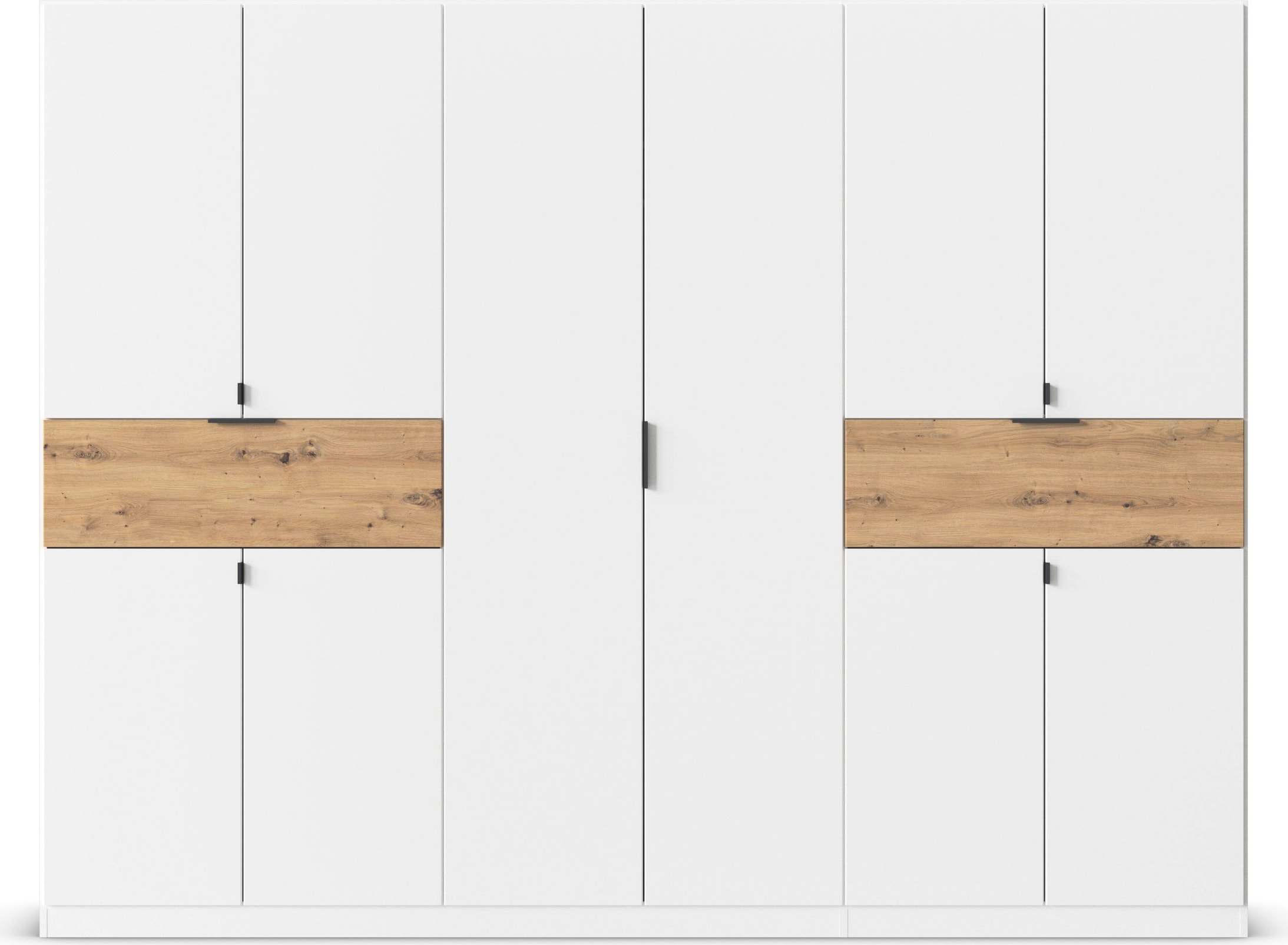 rauch Drehtürenschrank »Kleiderschrank Schrank Garderobe Wäscheschrank TICAO«, (Schubladen in der Höhe variabel positionierbar), mit 2 geräumigen Schubladen, viel Stauraum MADE IN GERMANY