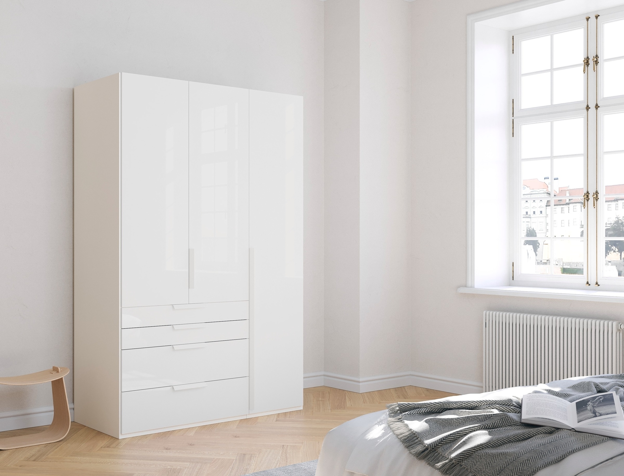 rauch Drehtürenschrank "Purisma", mit Glasfront, Schubladen und umfangreich günstig online kaufen