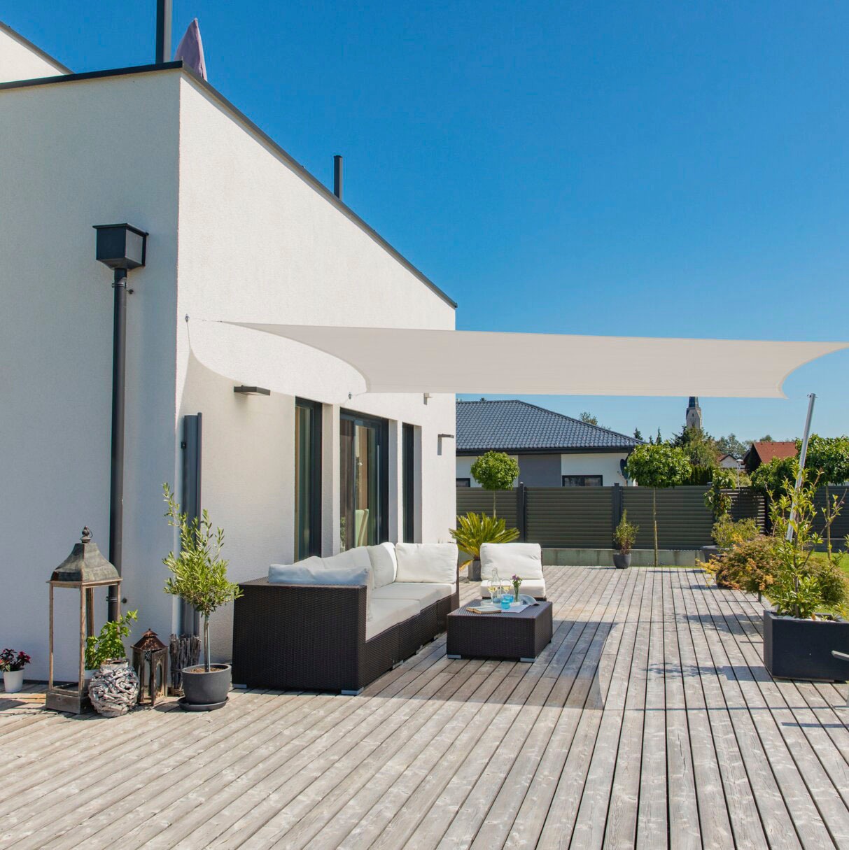 Windhager Sonnensegel »Cannes Rechteck« 3x4m, grau