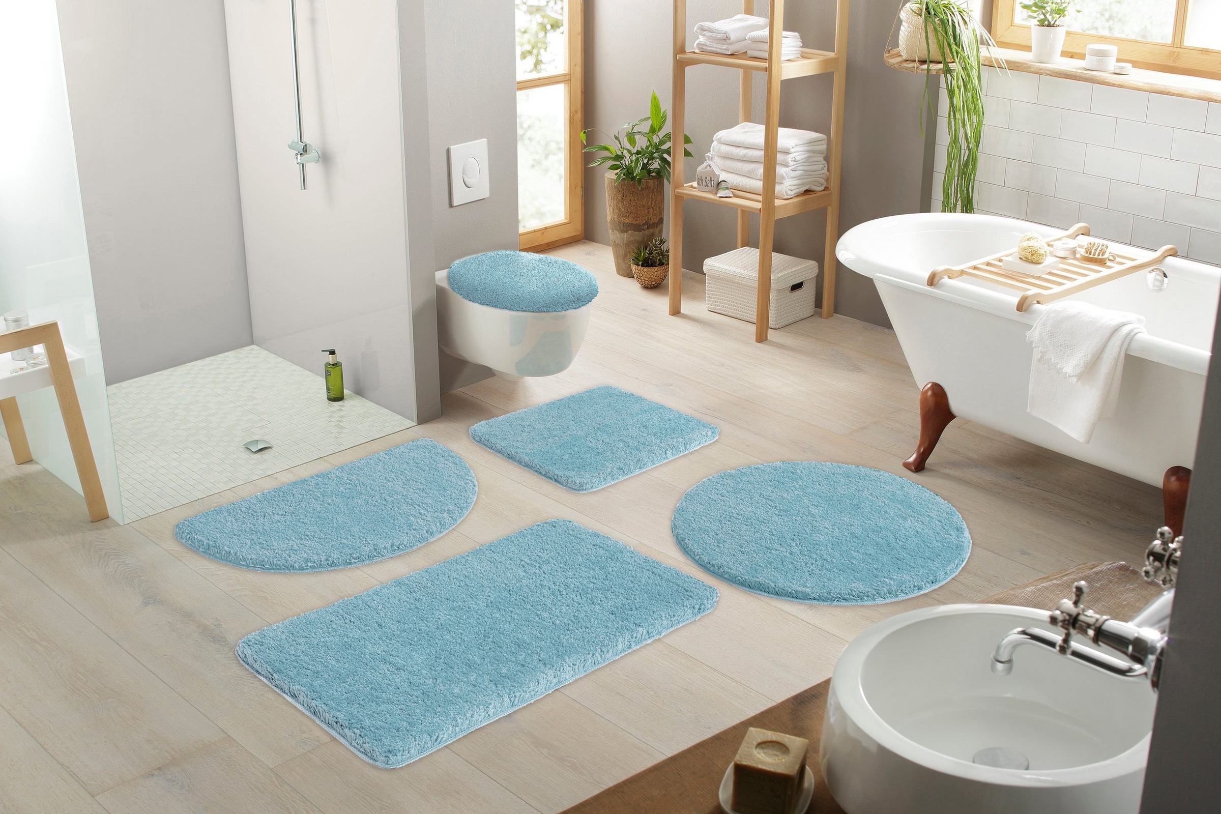 my home Badematte »Sanremo, Badvorleger, Badezimmer Teppich, sehr weich« Hö günstig online kaufen