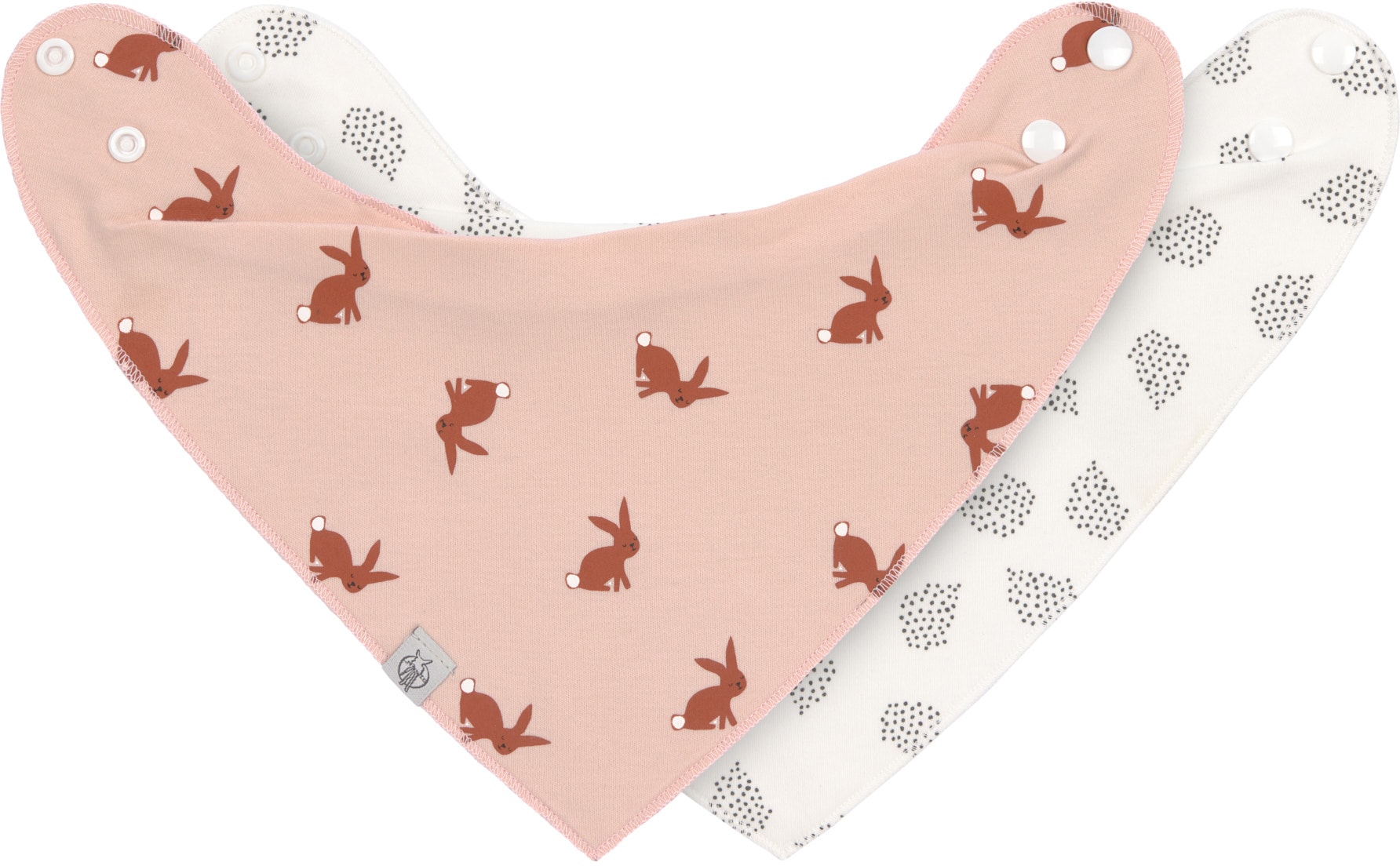 LÄSSIG Dreieckstuch »Little Forest, Bandana, Hase«, für Babys; PETA-approved vegan