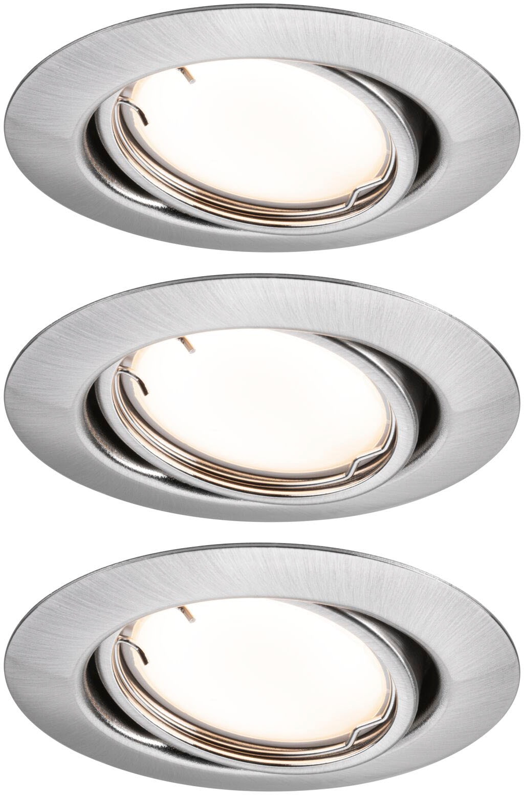 Paulmann LED Einbauleuchte »Base 3x430lm 230V«, 3 flammig, Zigbee Basisset