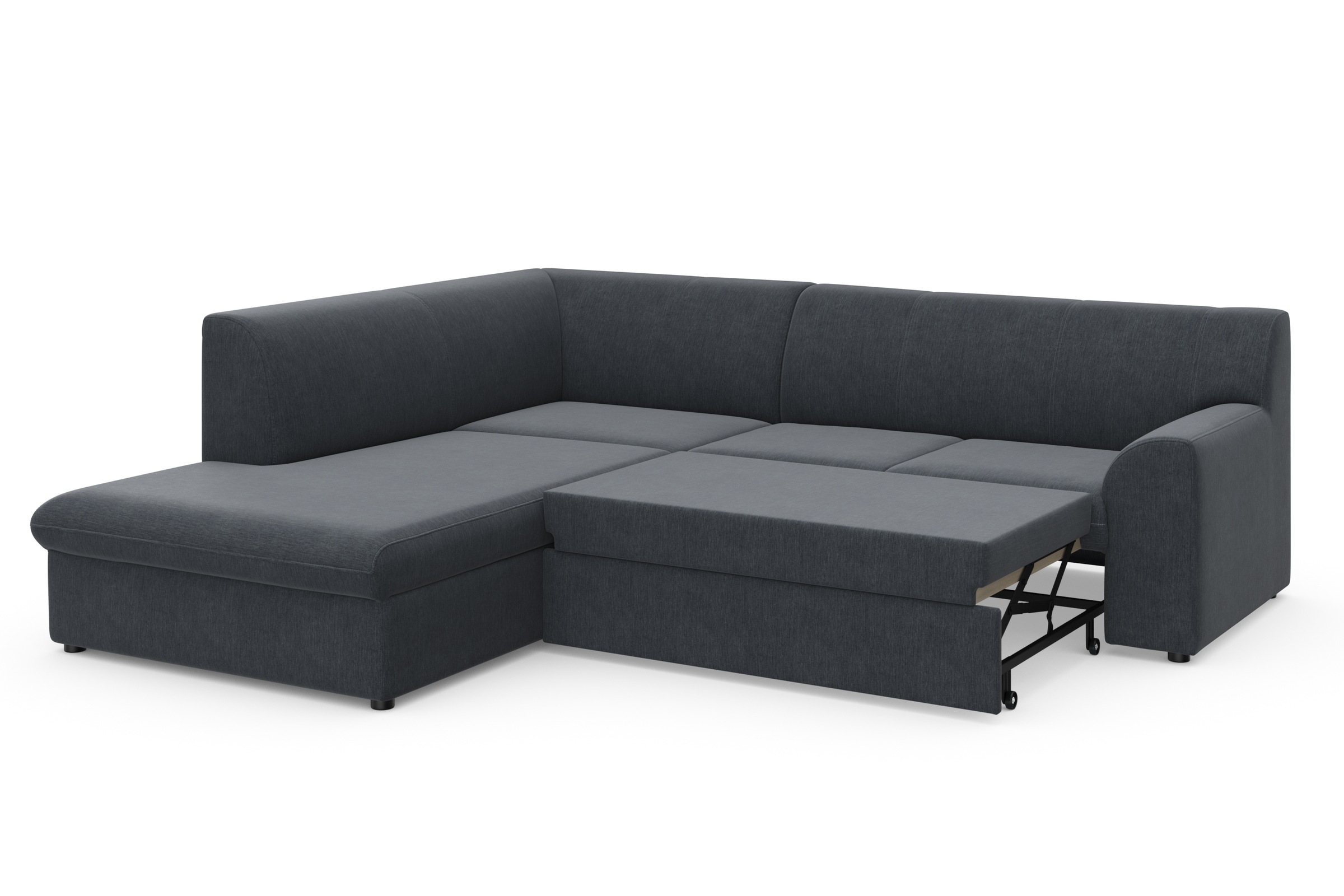 DOMO collection Ecksofa »Topper zeitlos elegant, kompakte Stellmaße, OTTOs Choice, L-Form«, mit Ottomane, wahlweise mit Schlaffunktion