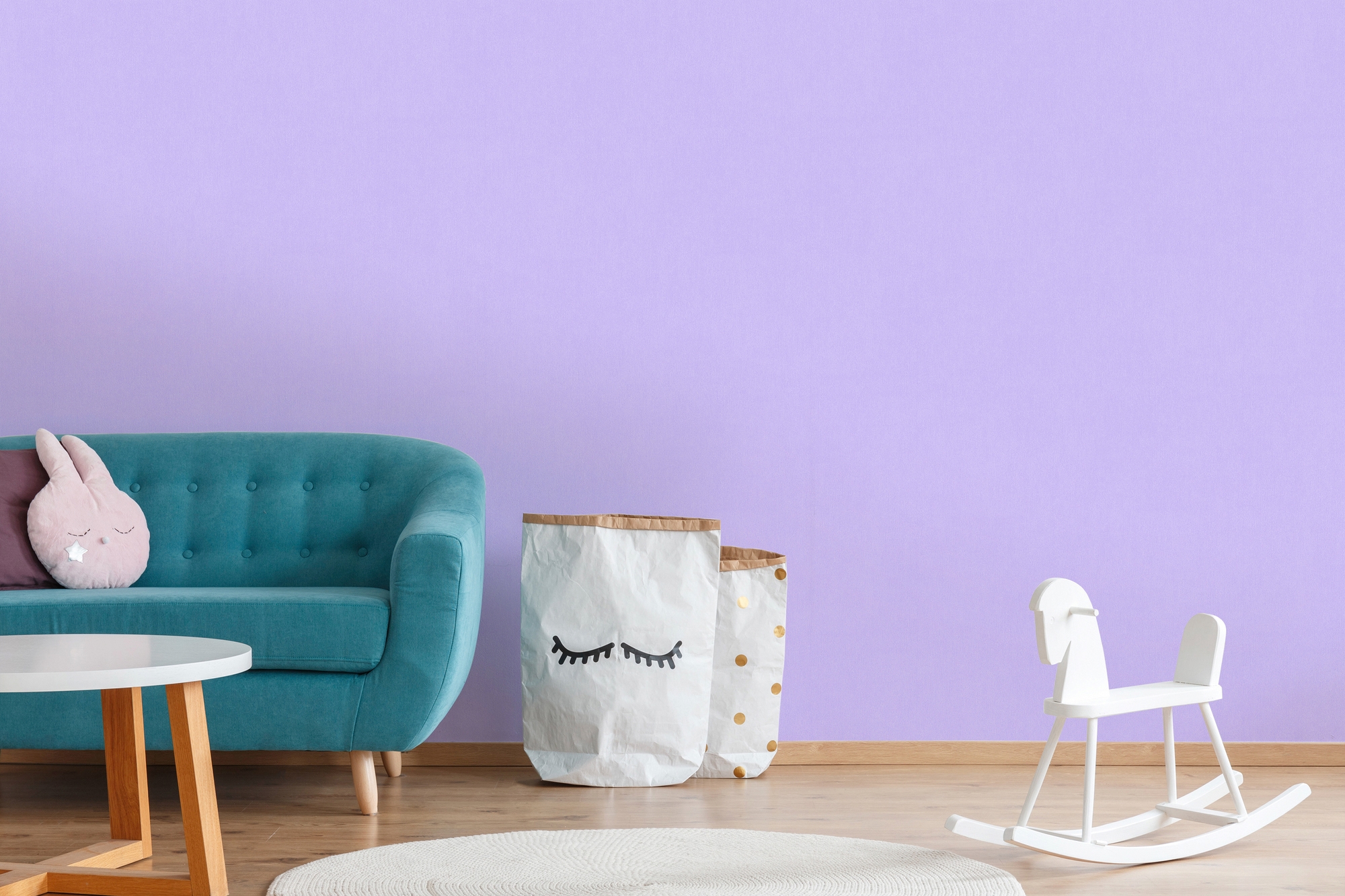 A.S. Création Vliestapete »Little Love« einfarbig | uni | unifarben glatt Kindertapete Tapete Uni Tapeten Kinderzimmer Schlafzimmer modern Optik