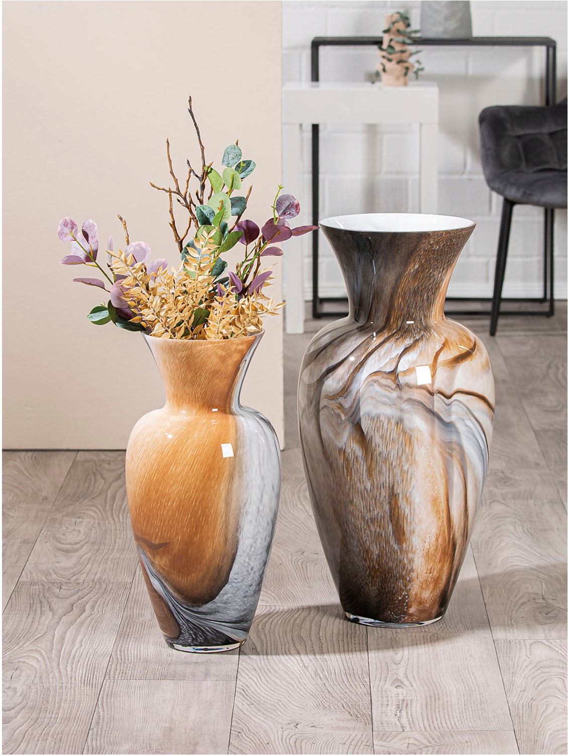 GILDE Bodenvase »Vase "Draga" H. 50,0 cm« günstig online kaufen